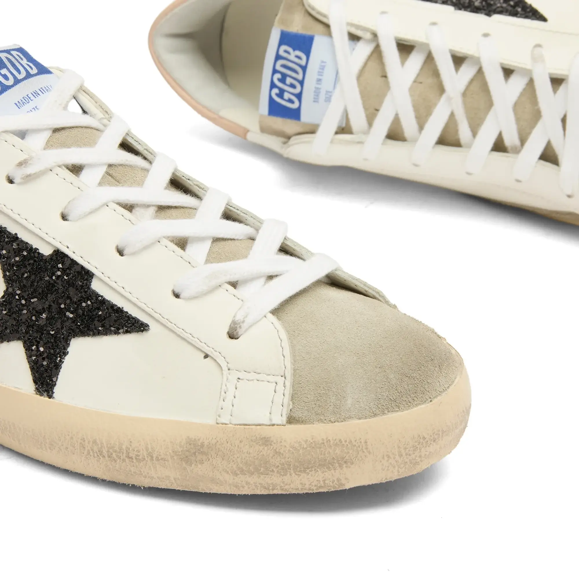 Golden Goose Women's Super Star Sneaker White/Taupe/Black