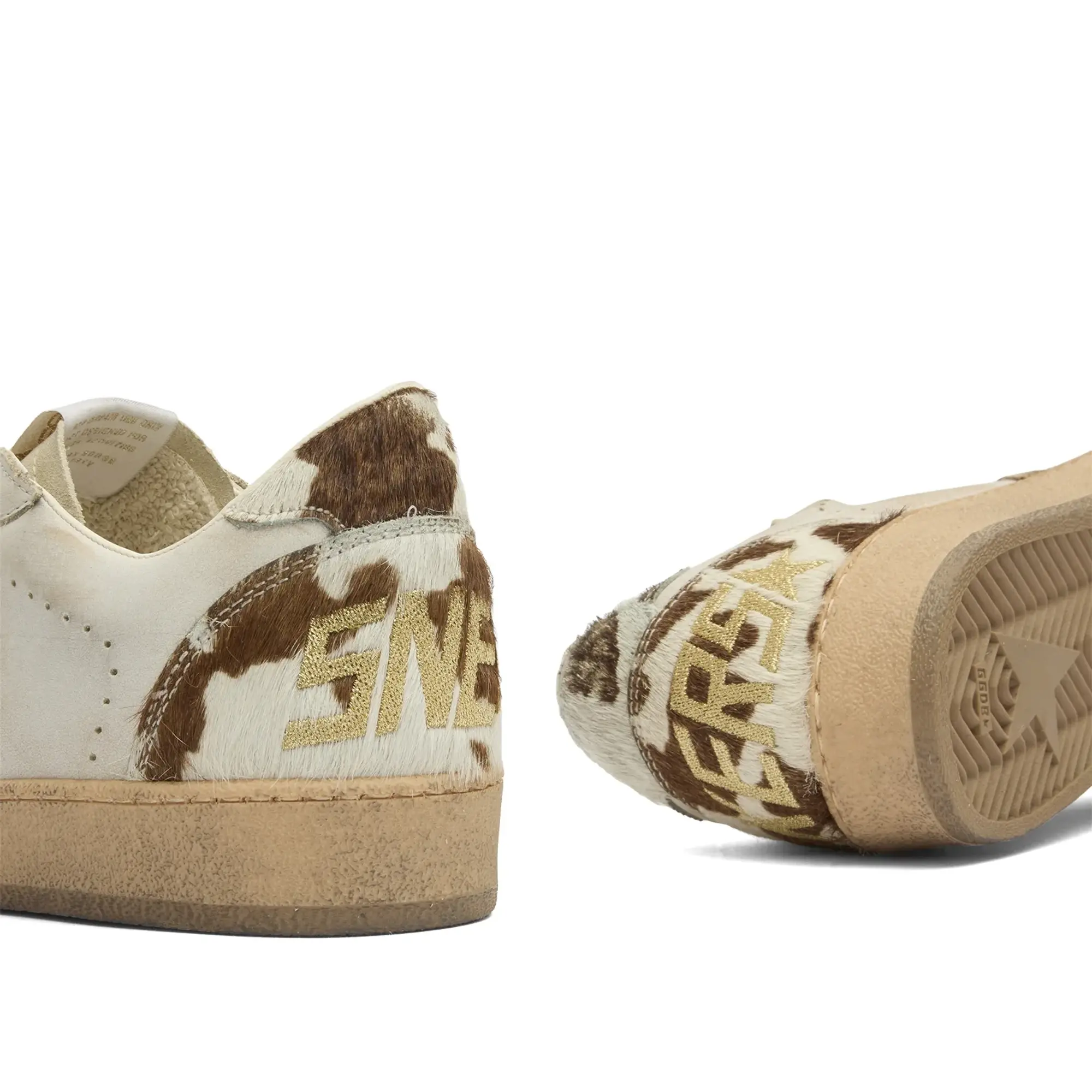 Golden Goose Women's Ballstar Sneaker White/Eggnog/Caramel