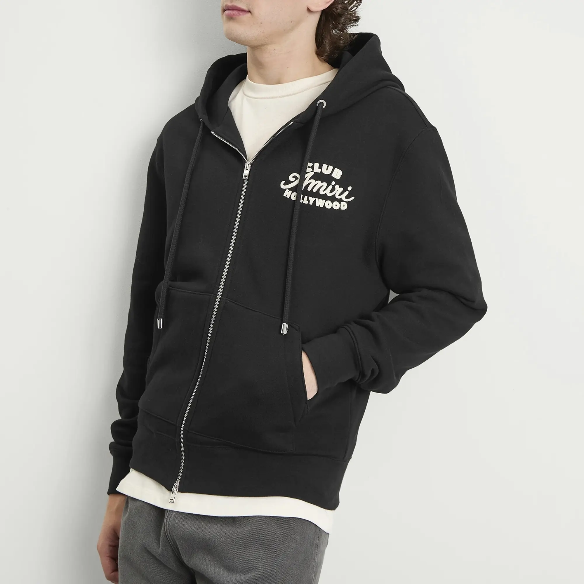 AMIRI Men's Club AMIRI Men's Zip Hoodie Black