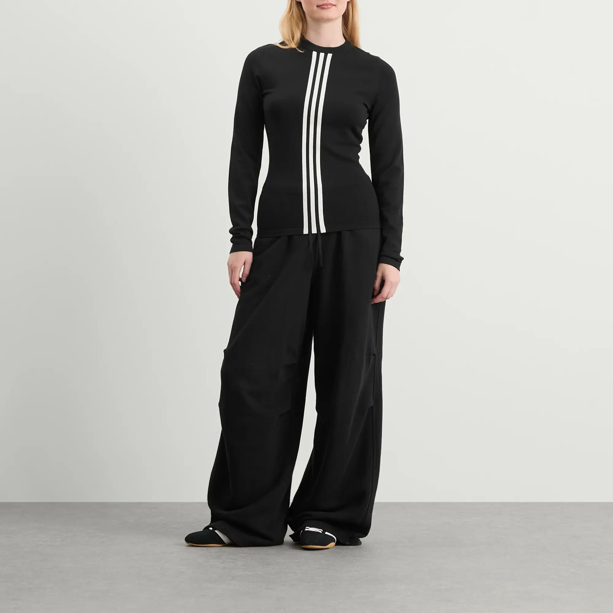 Y-3 Women's Fitted Cinch Top Black