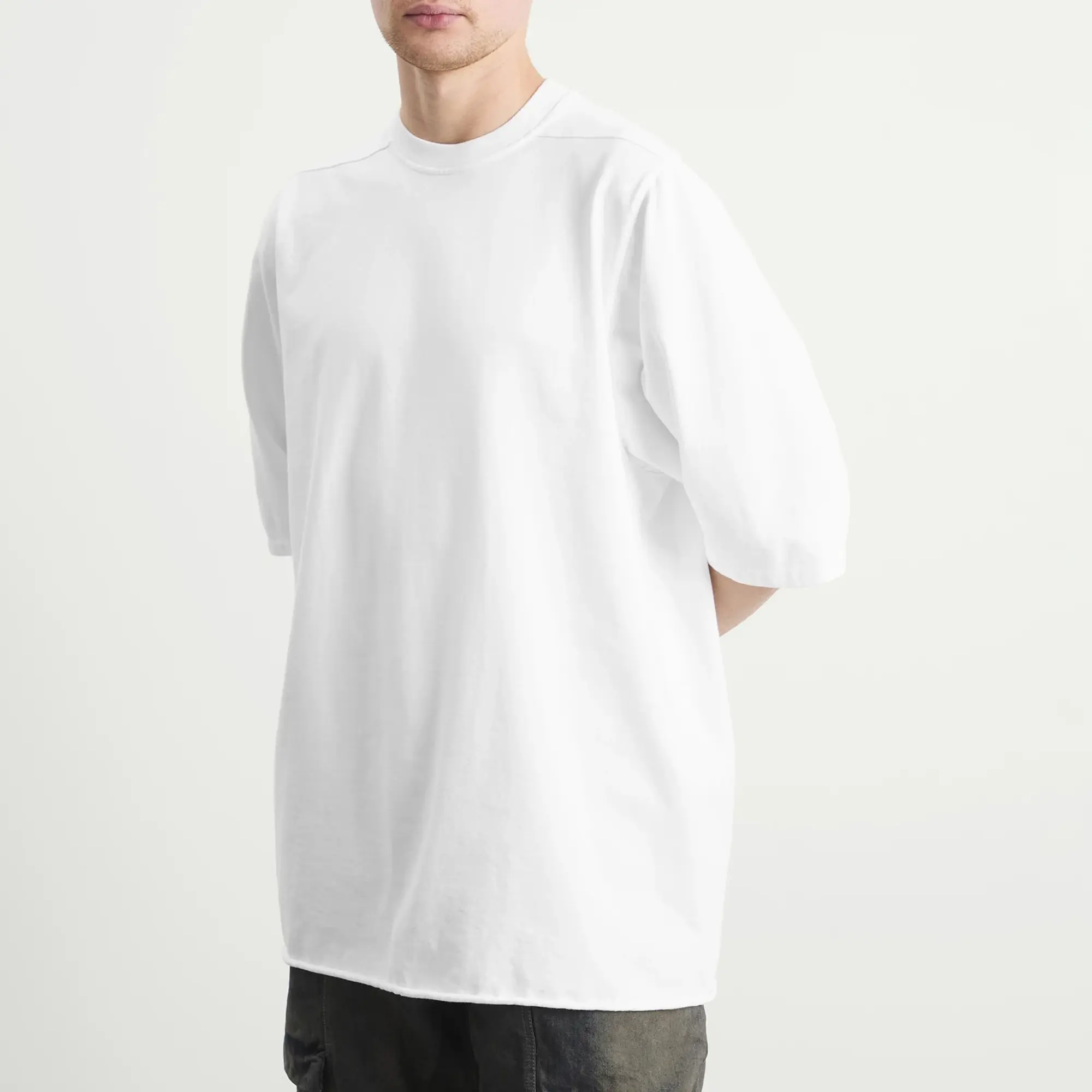 Rick Owens Men's Jumbo Tee Milk