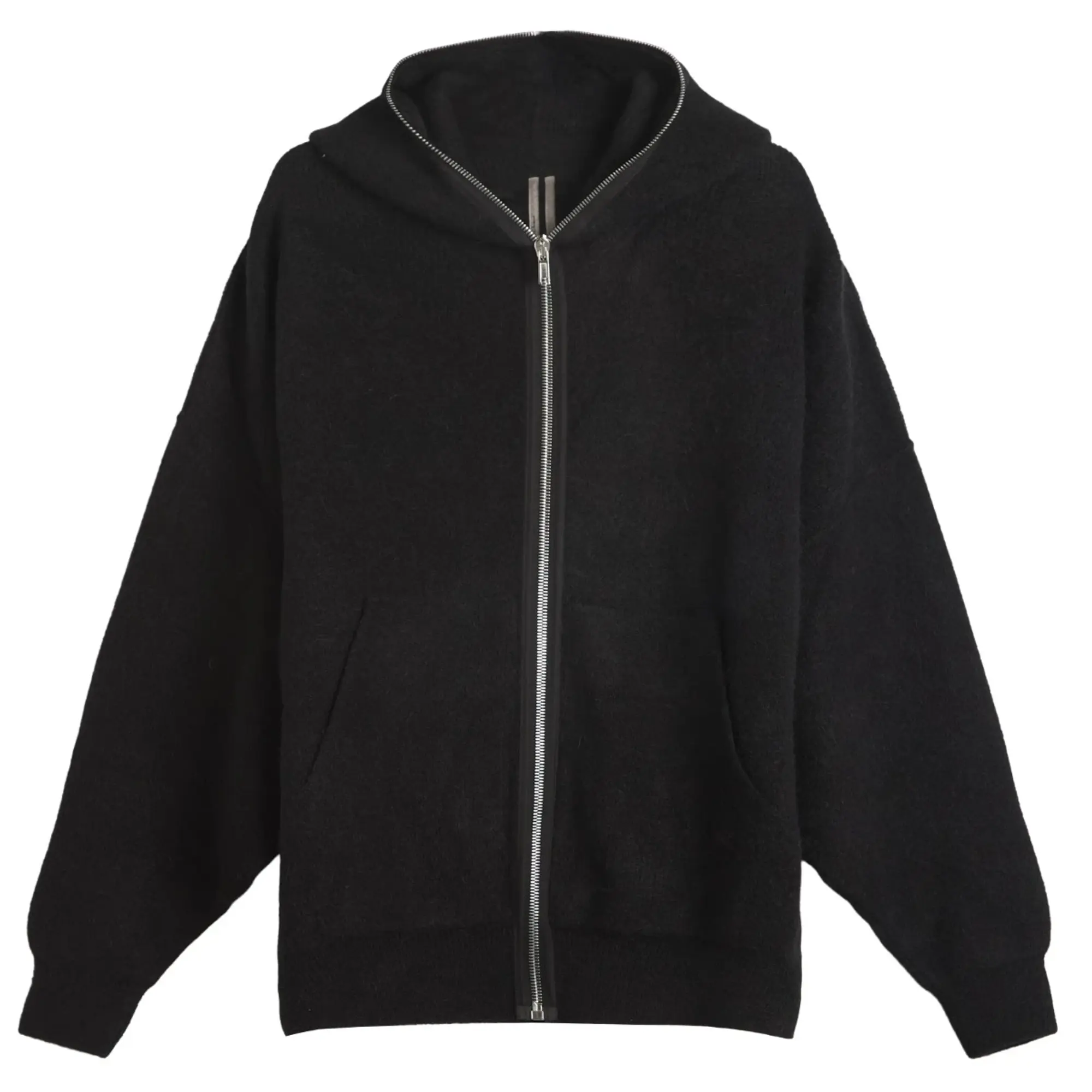 Rick Owens Men's Alpaca Gimp Hoodie Black