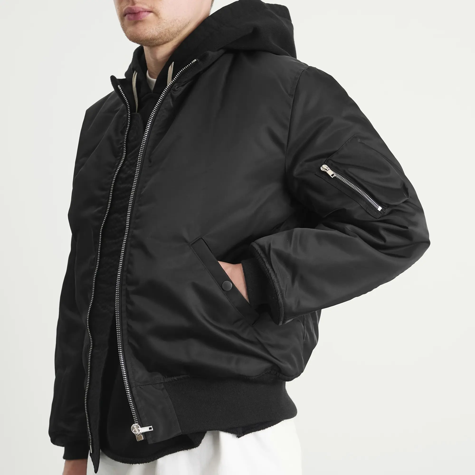 Rick Owens DRKSHDW Men's Flight Jacket Black