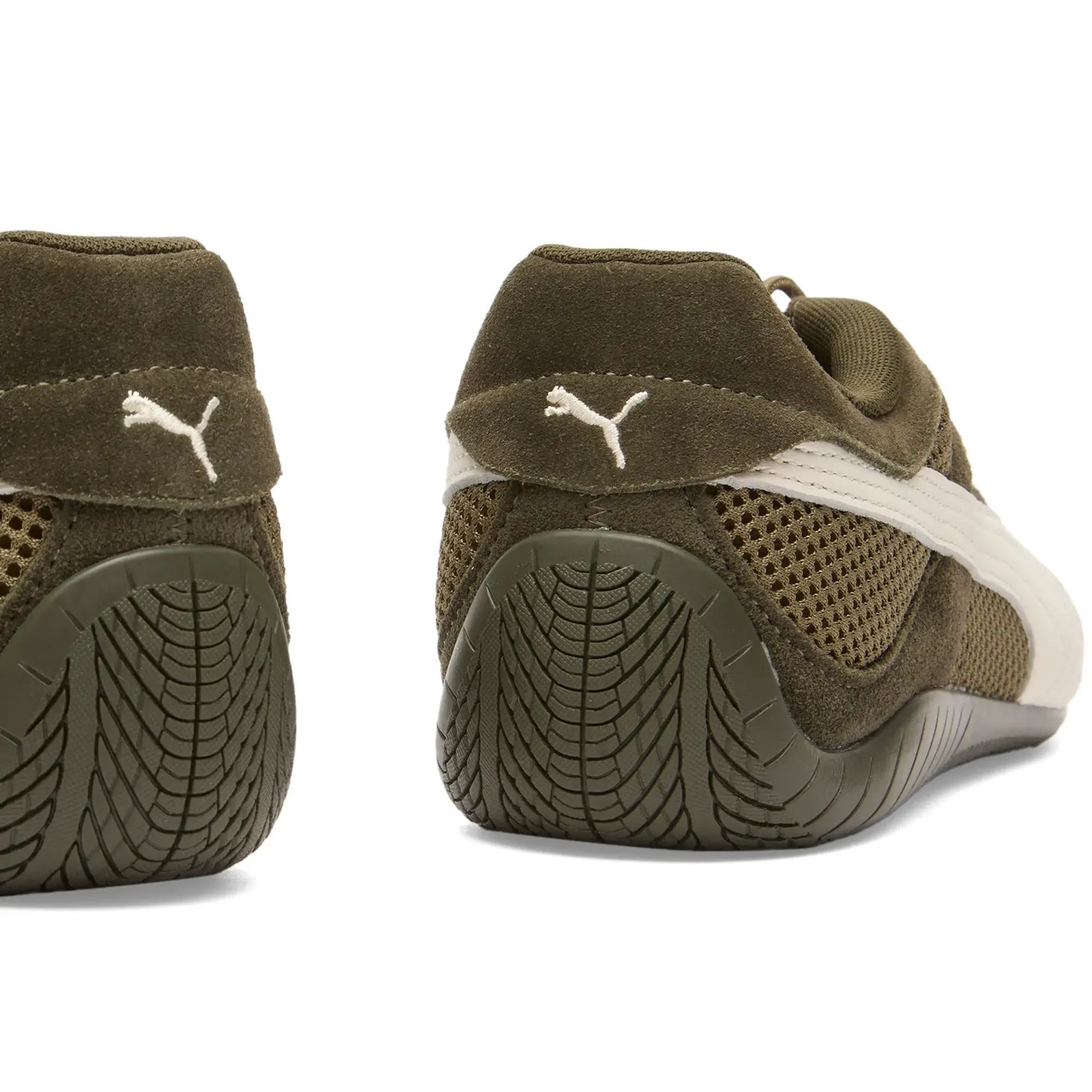 Puma Women's Speedcat Go Sneaker Dark Olive/Warm White