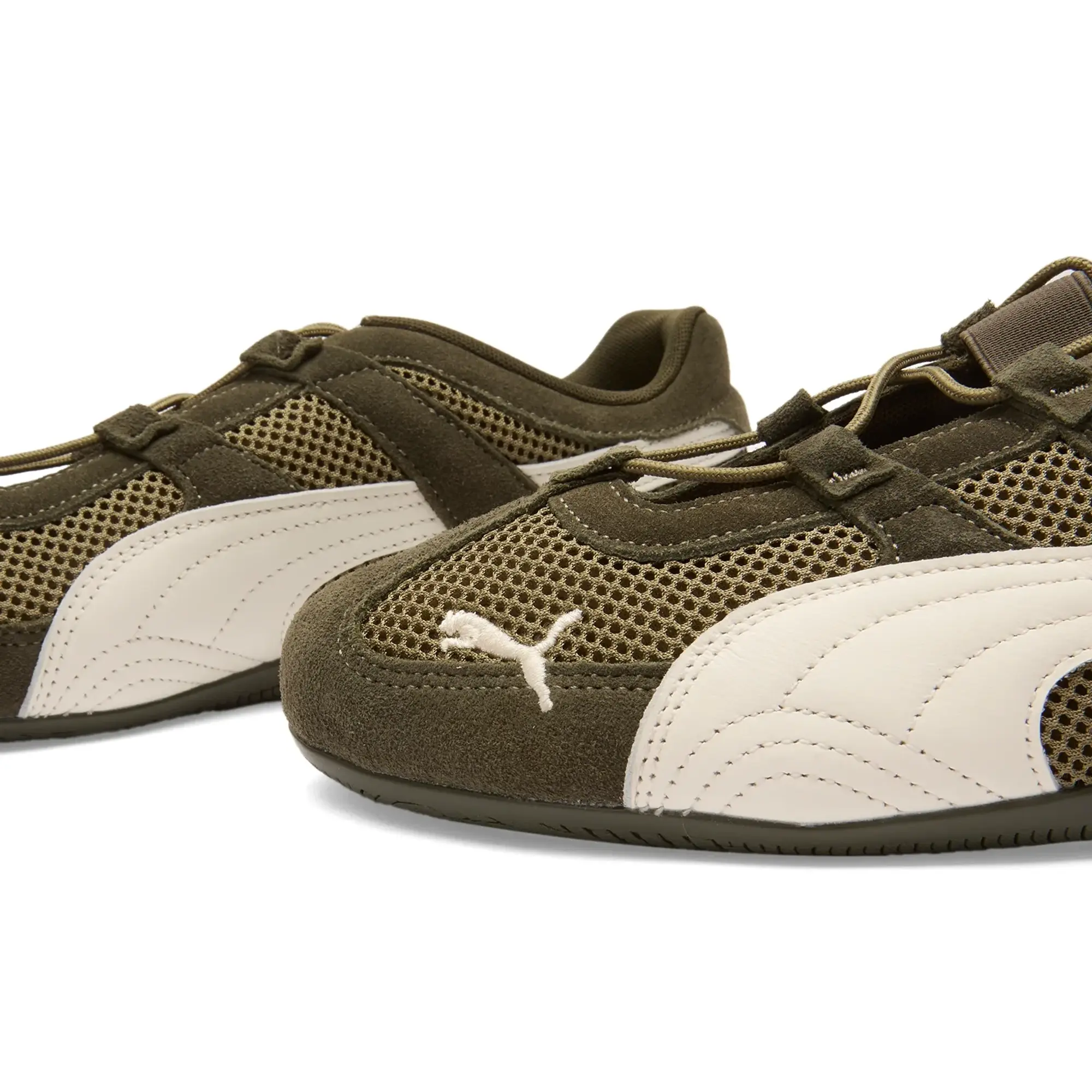 Puma Women's Speedcat Go Sneaker Dark Olive/Warm White