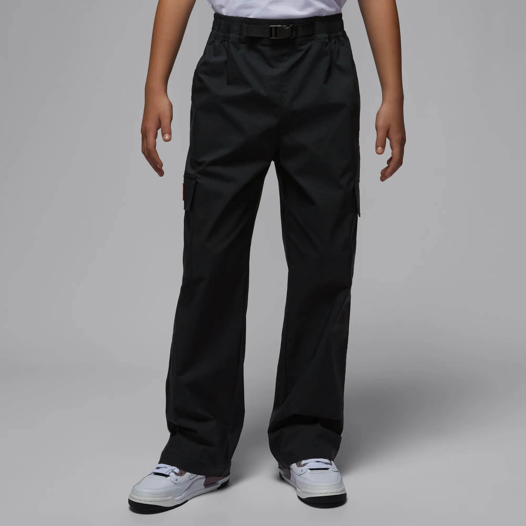 Nike Jordan Older Kids' Deep Dish Woven Trousers - Black - Cotton/Polymide/Elastane