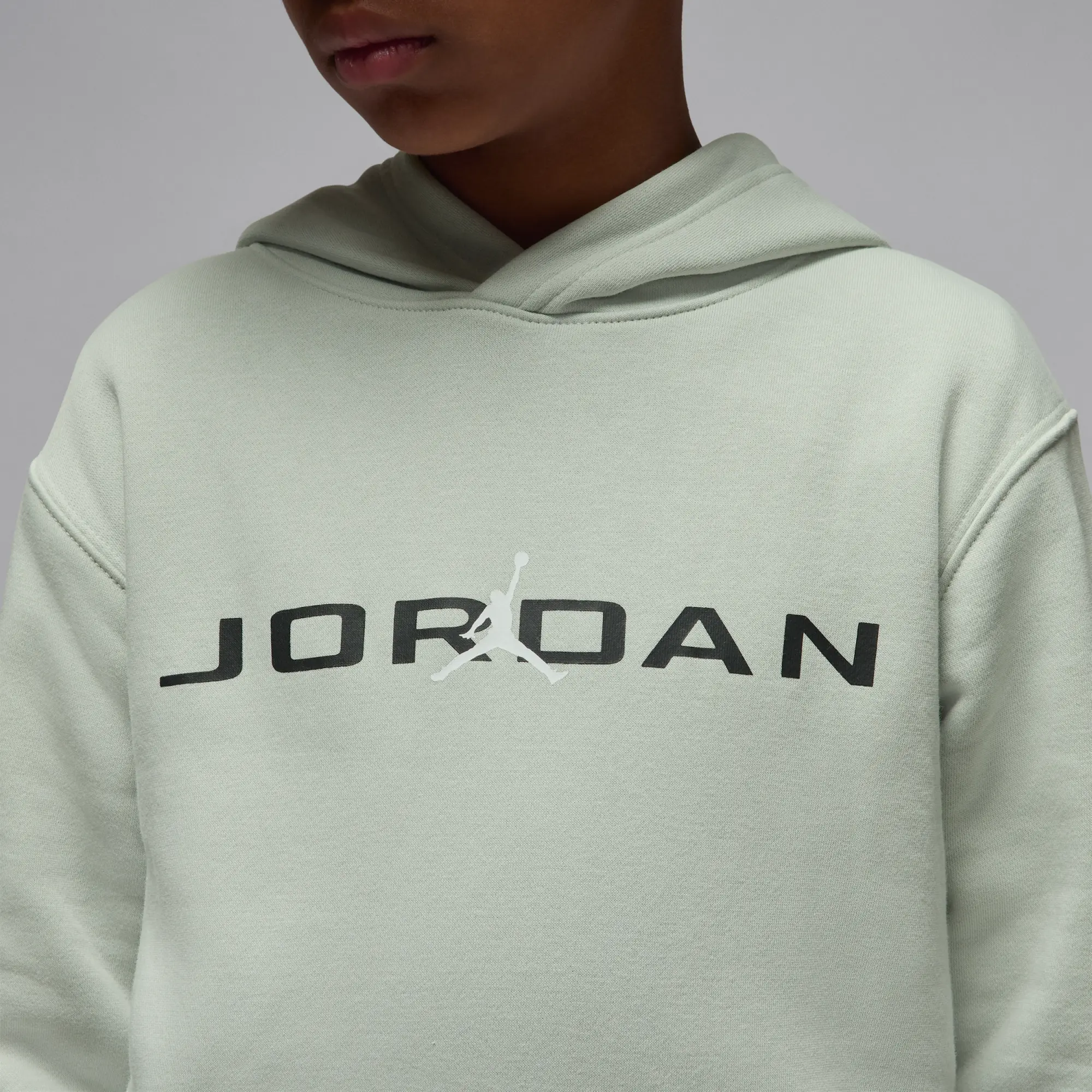 Nike Jordan Older Kids' Baseline Pullover Hoodie - Grey - Cotton