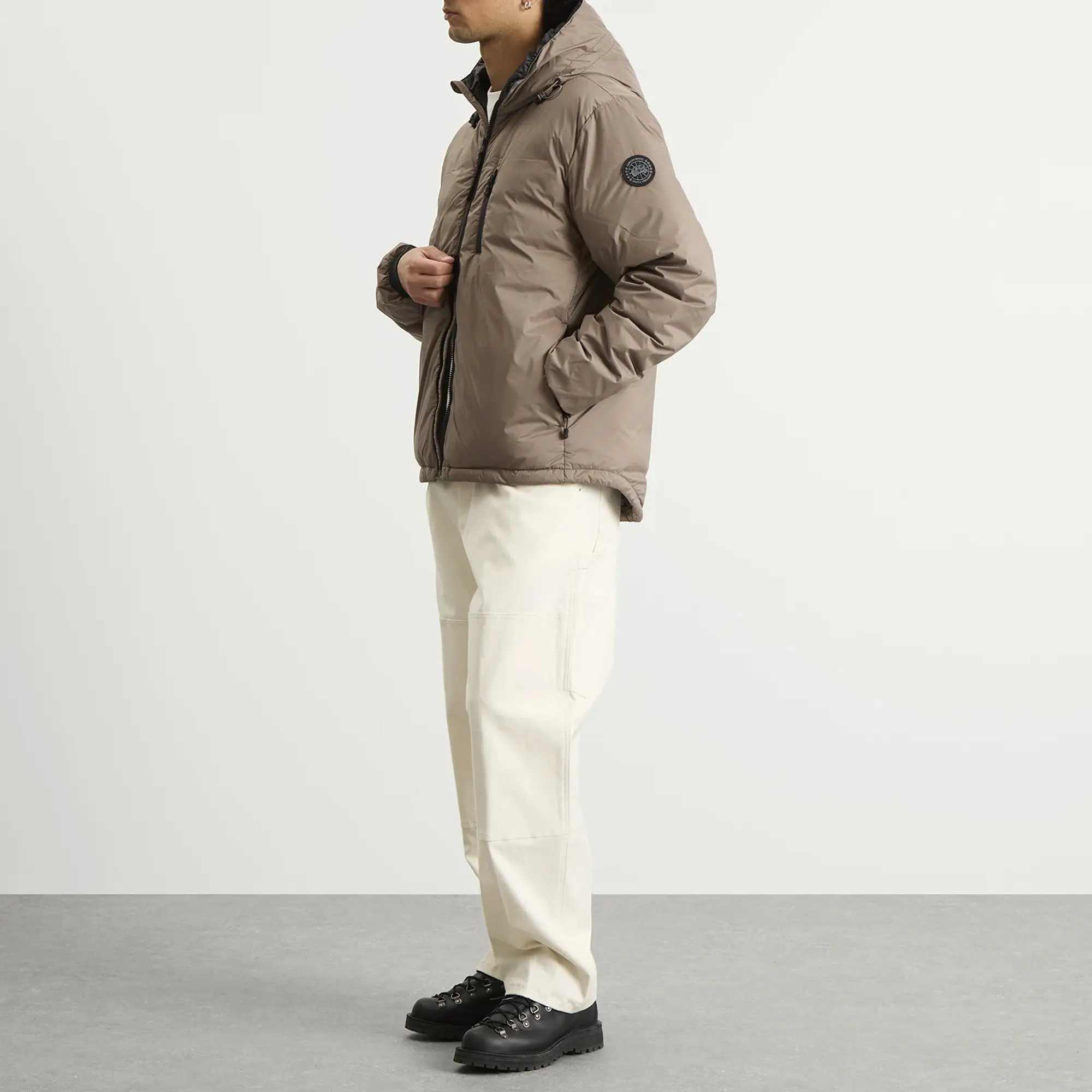 Canada Goose Men's Lodge Hoodie Taupe Grey