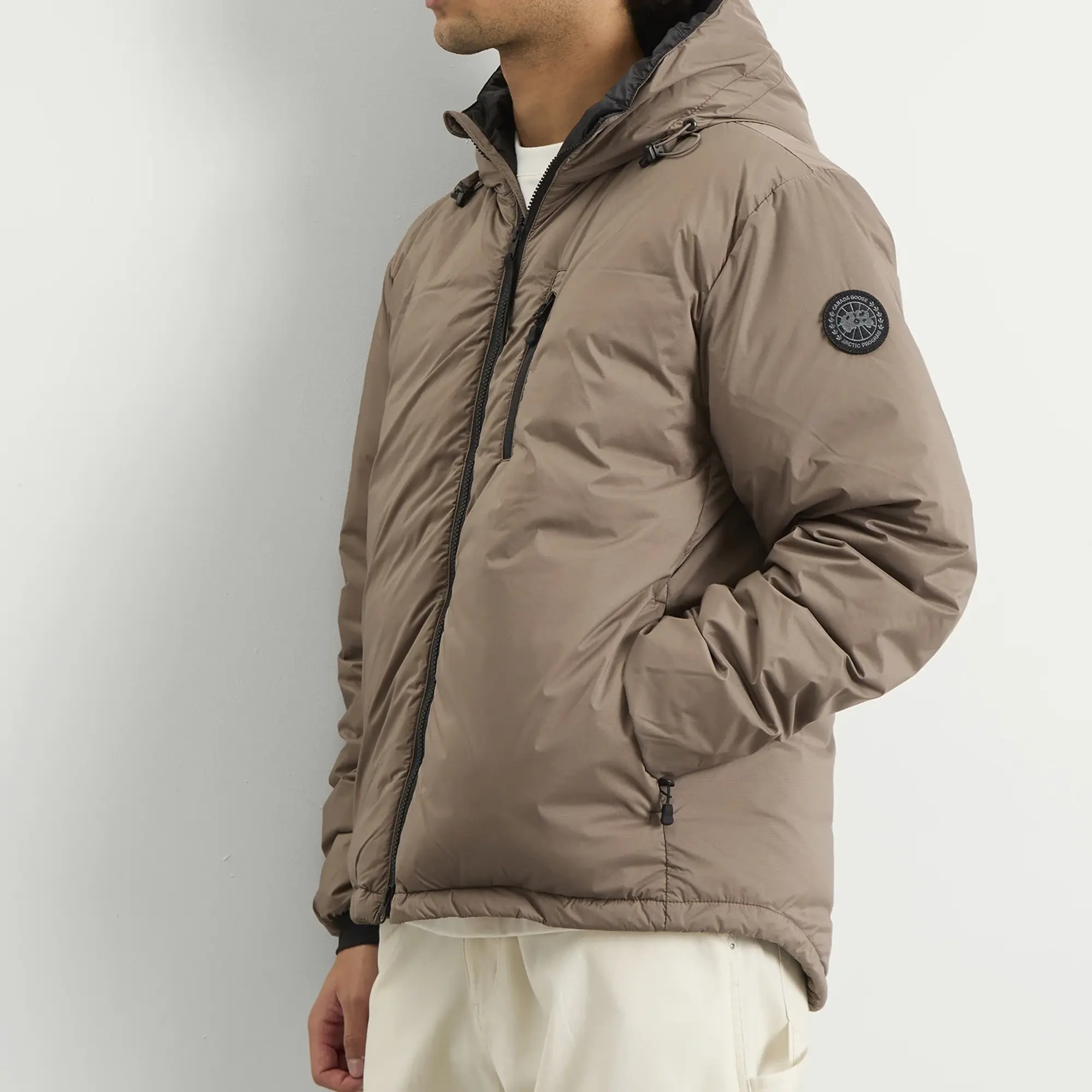 Canada Goose Men's Lodge Hoodie Taupe Grey