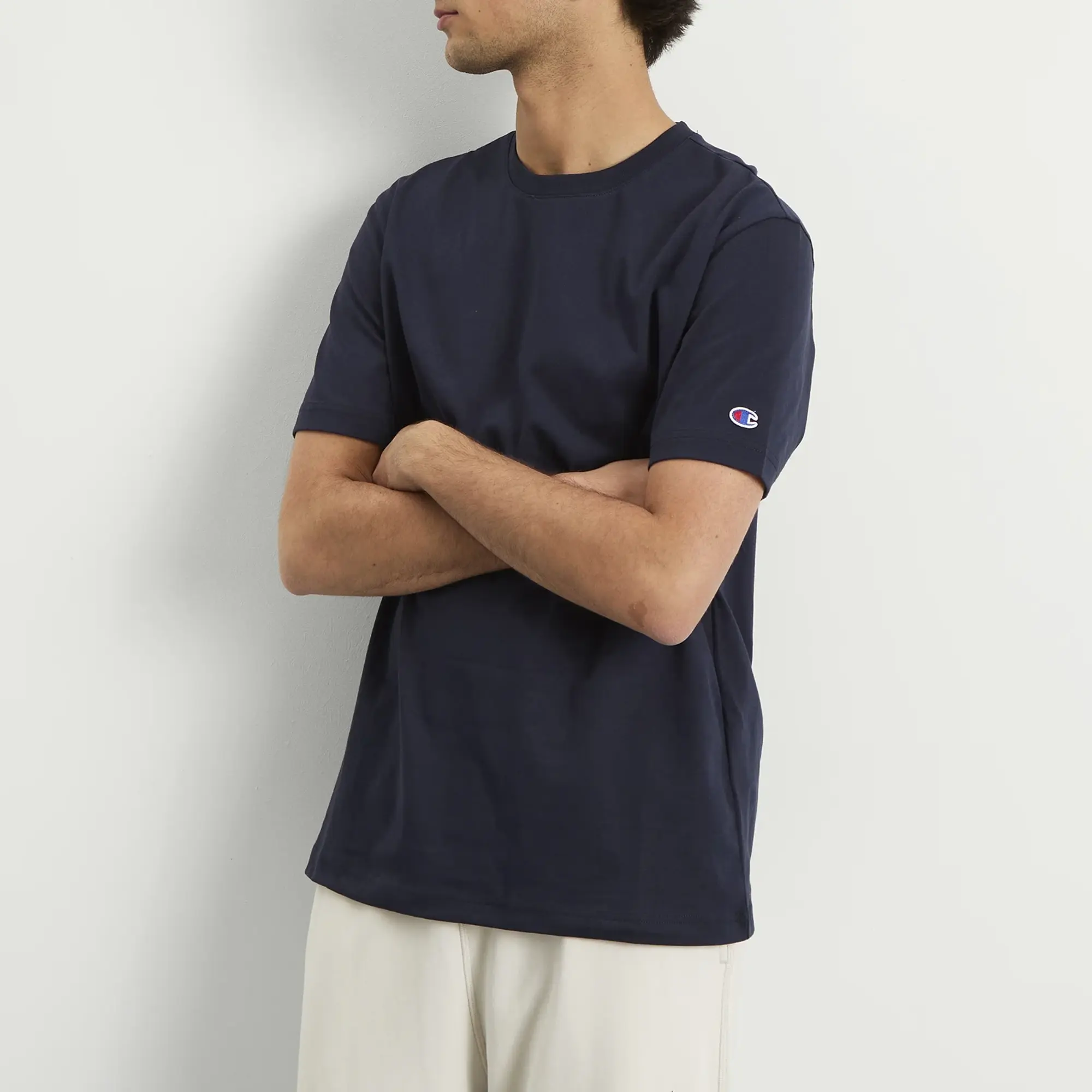 Champion Men's Reverse Weave Loose Fit T-Shirt Navy