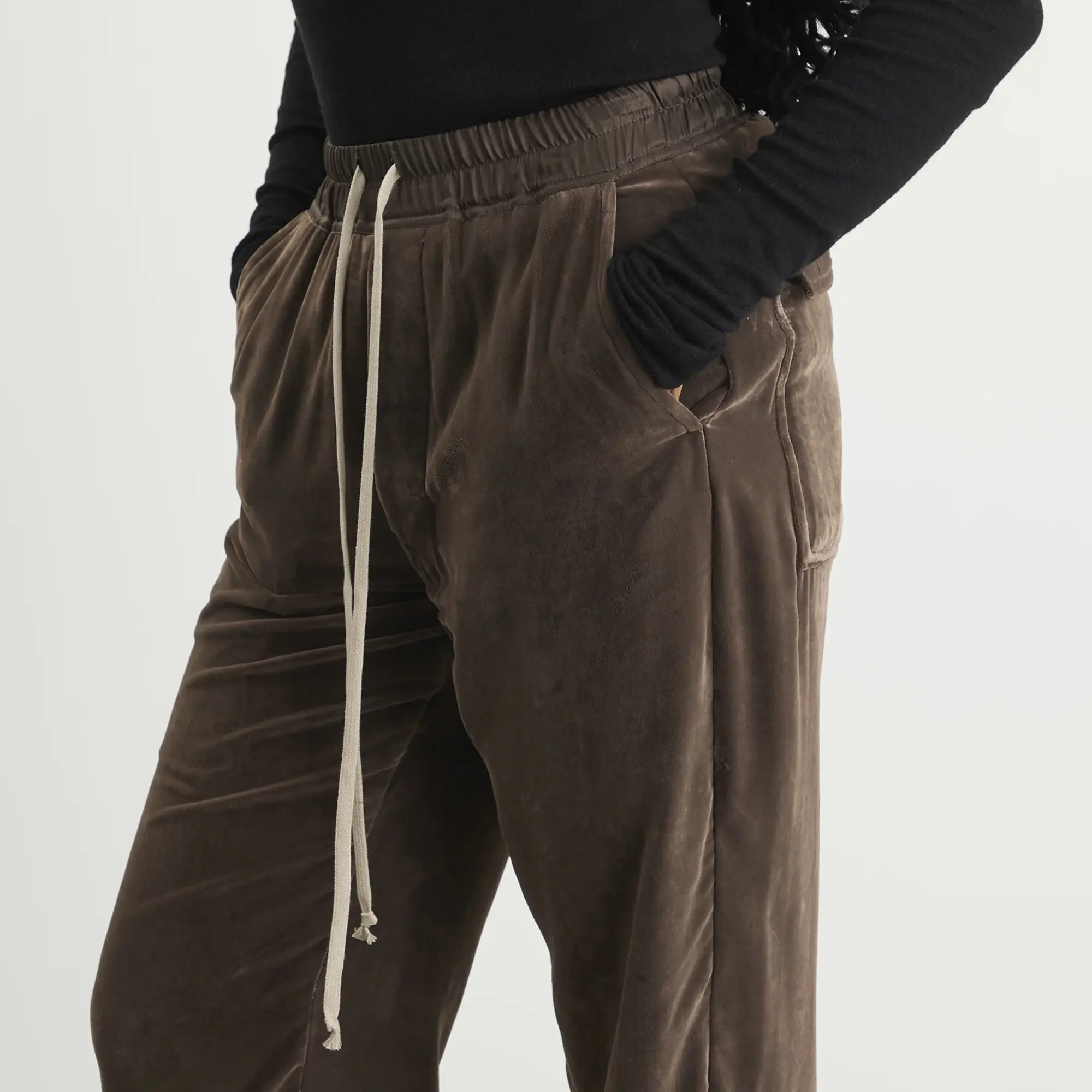Rick Owens Women's Dietrich Drawstring Trousers Darkdust