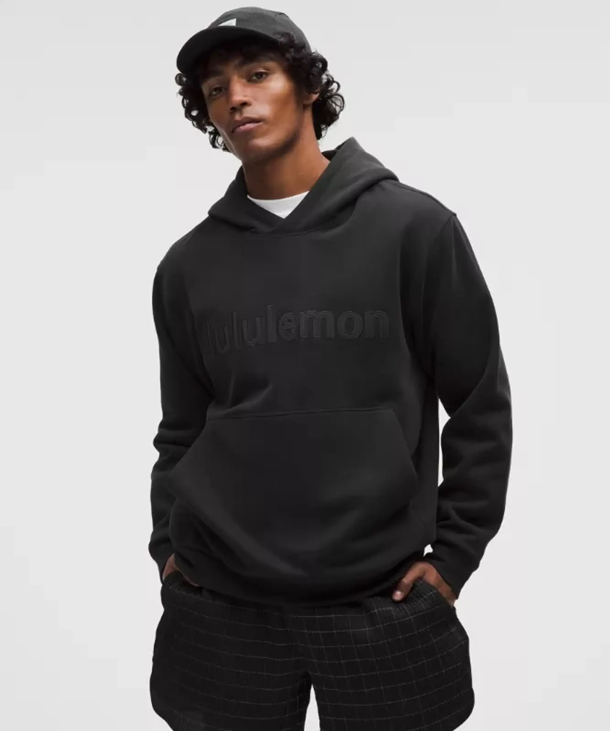 lululemon – Men's Steady State Pullover Hoodie Wordmark – Color Black – Size XS