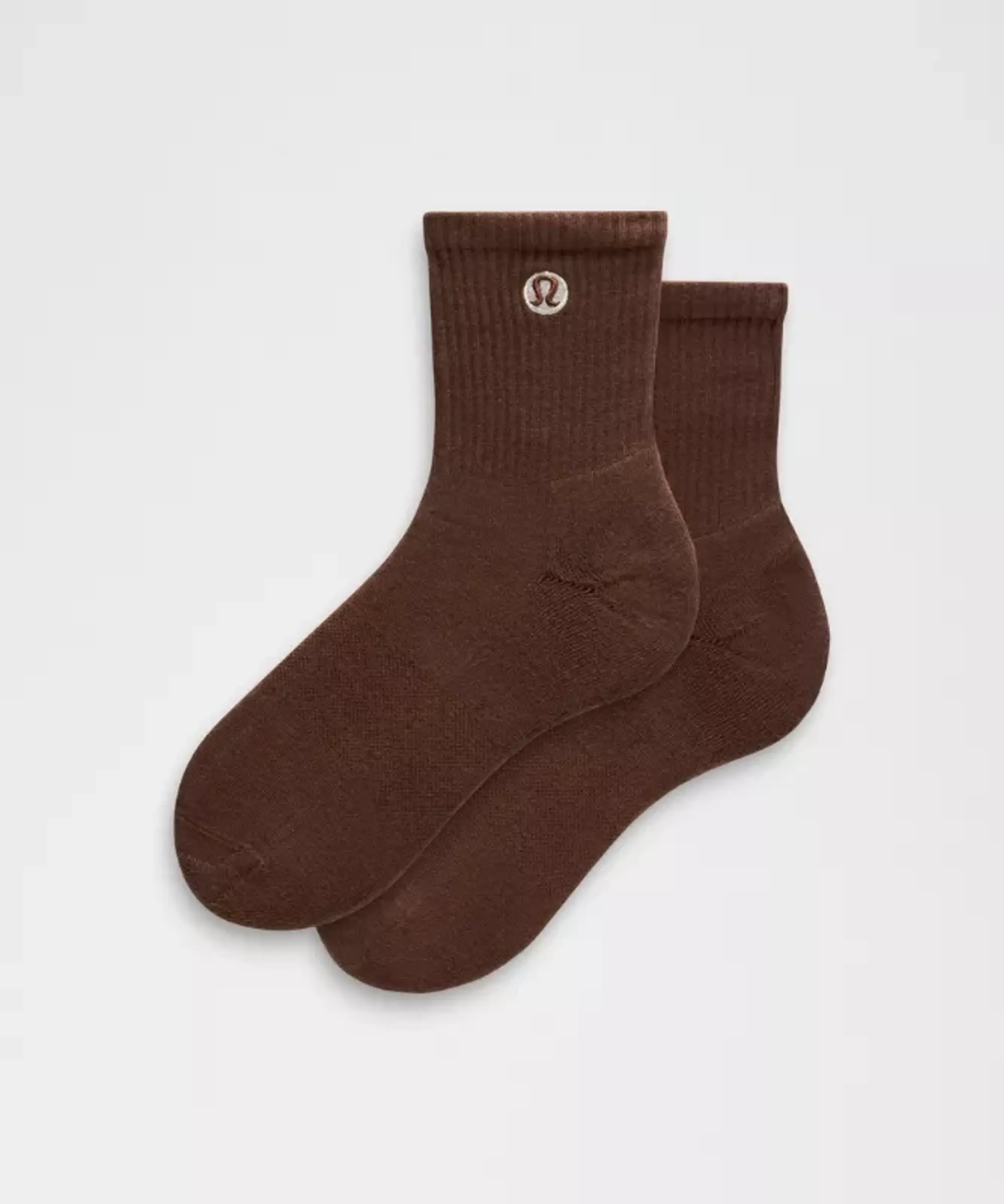 lululemon – Daily Essential Quarter Socks – Color Brown – Size Medium