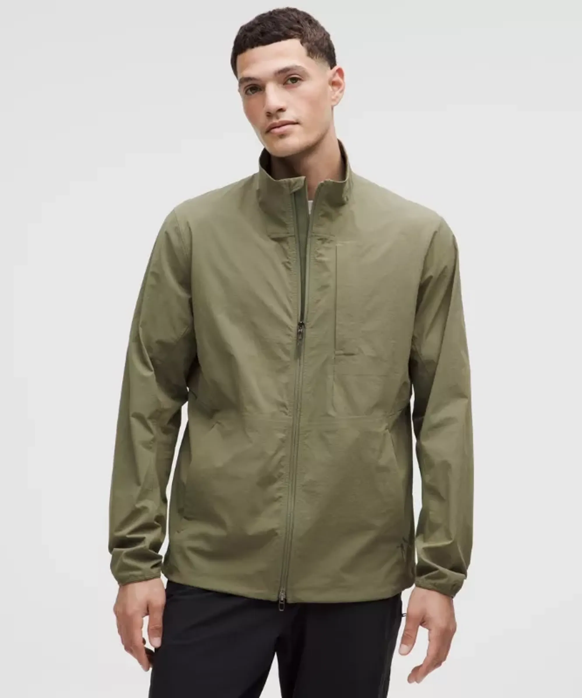 lululemon – Men's Sojourn Windbreaker Jacket – Color Green – Size Medium