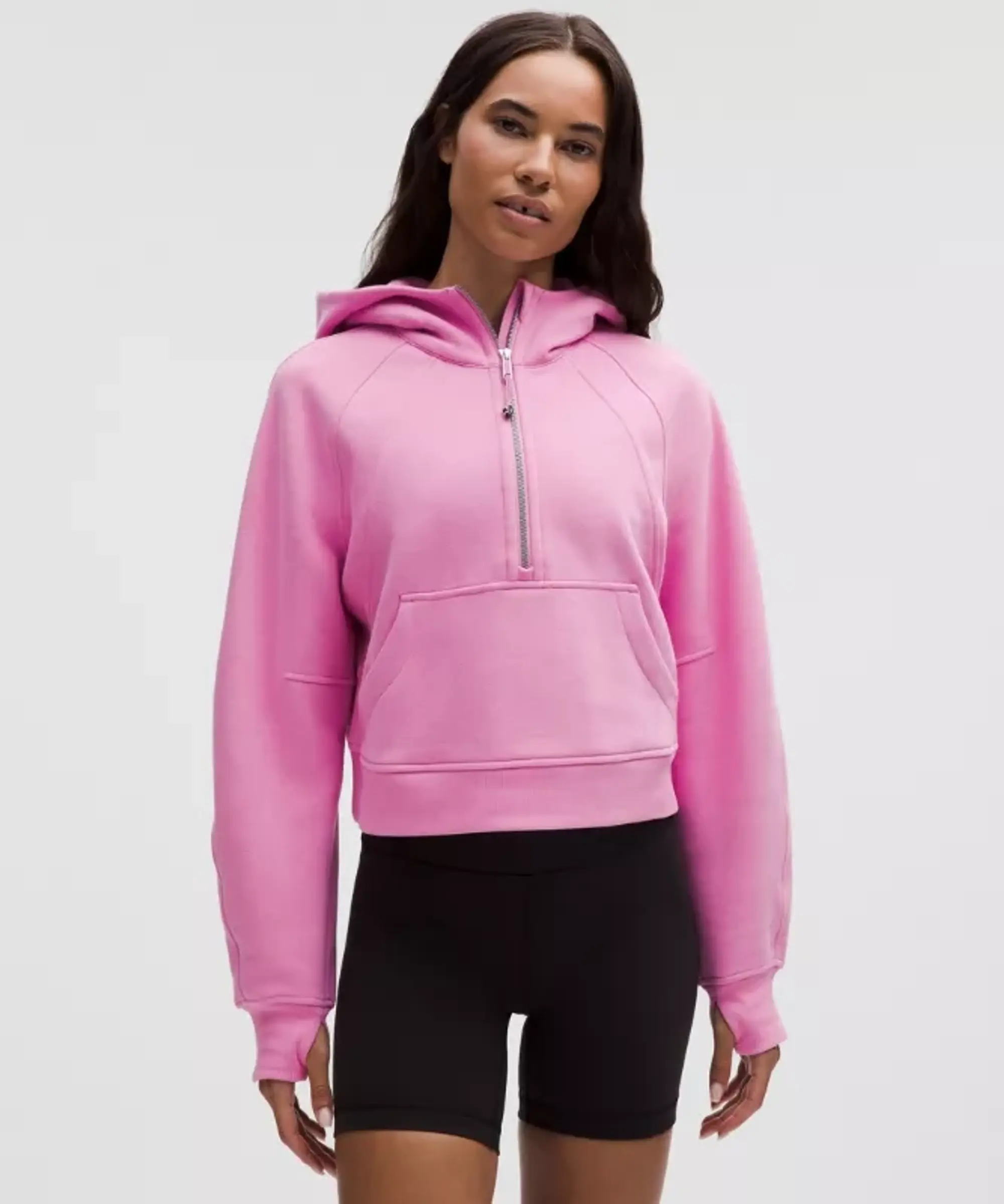 lululemon – Women's Scuba Oversized Half-Zip Hoodie – Color Pink – Size Medium/Large