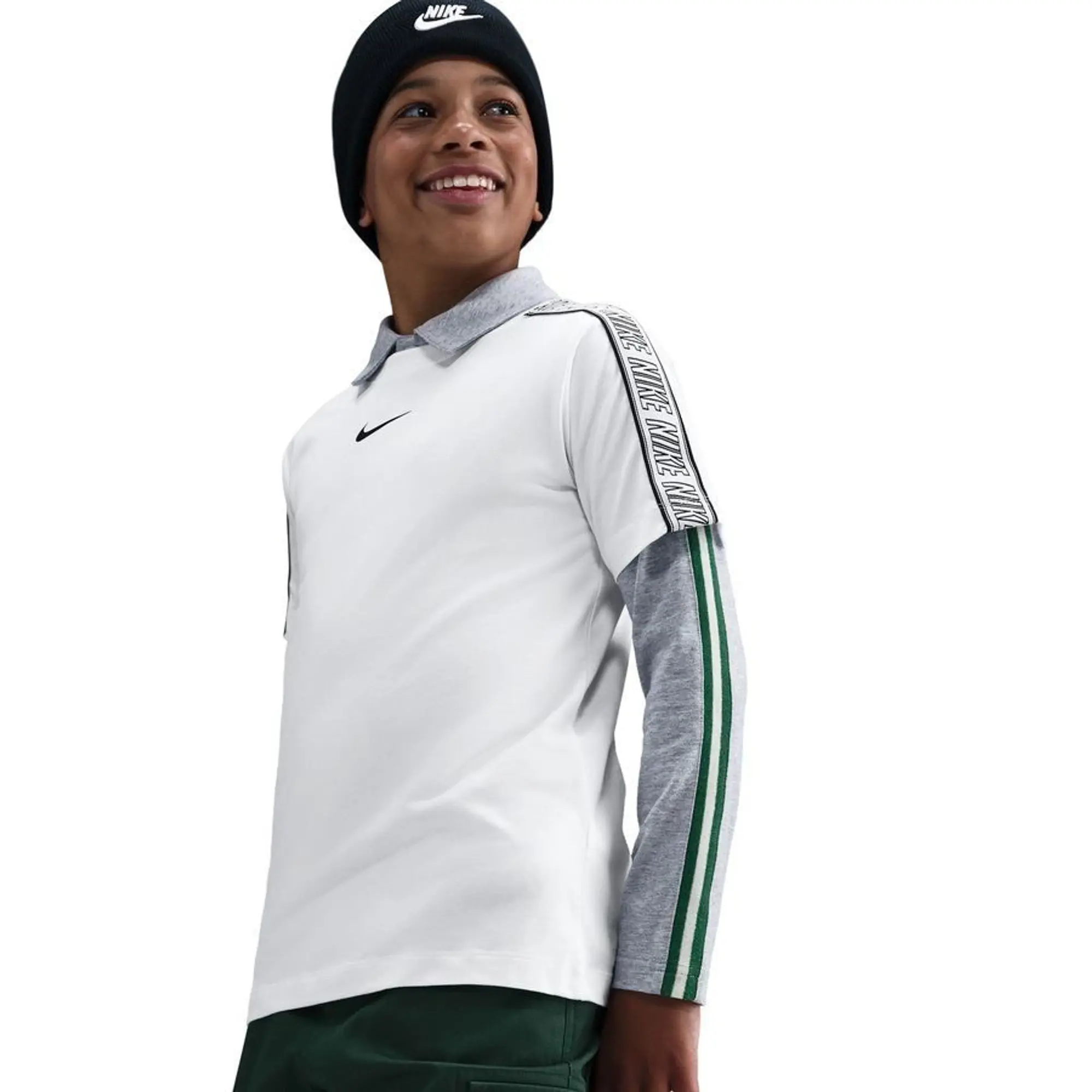 Nike T-Shirt Club + Poly 2 - ['White']