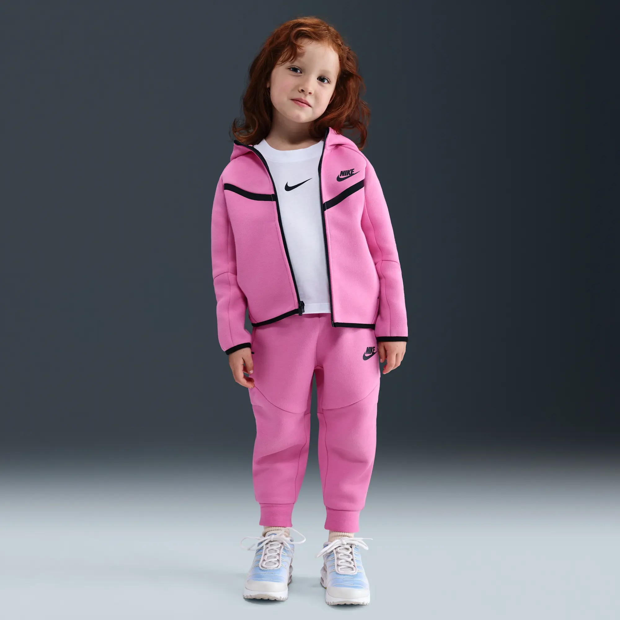 Nike Sportswear Toddler Tech Fleece 2-Piece Full-Zip Set - Pink