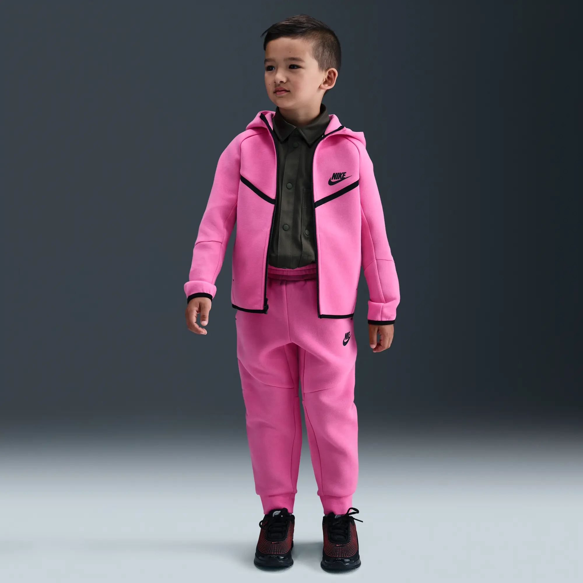 Nike Sportswear Younger Kids' Tech Fleece 2-Piece Full-Zip Set - Pink