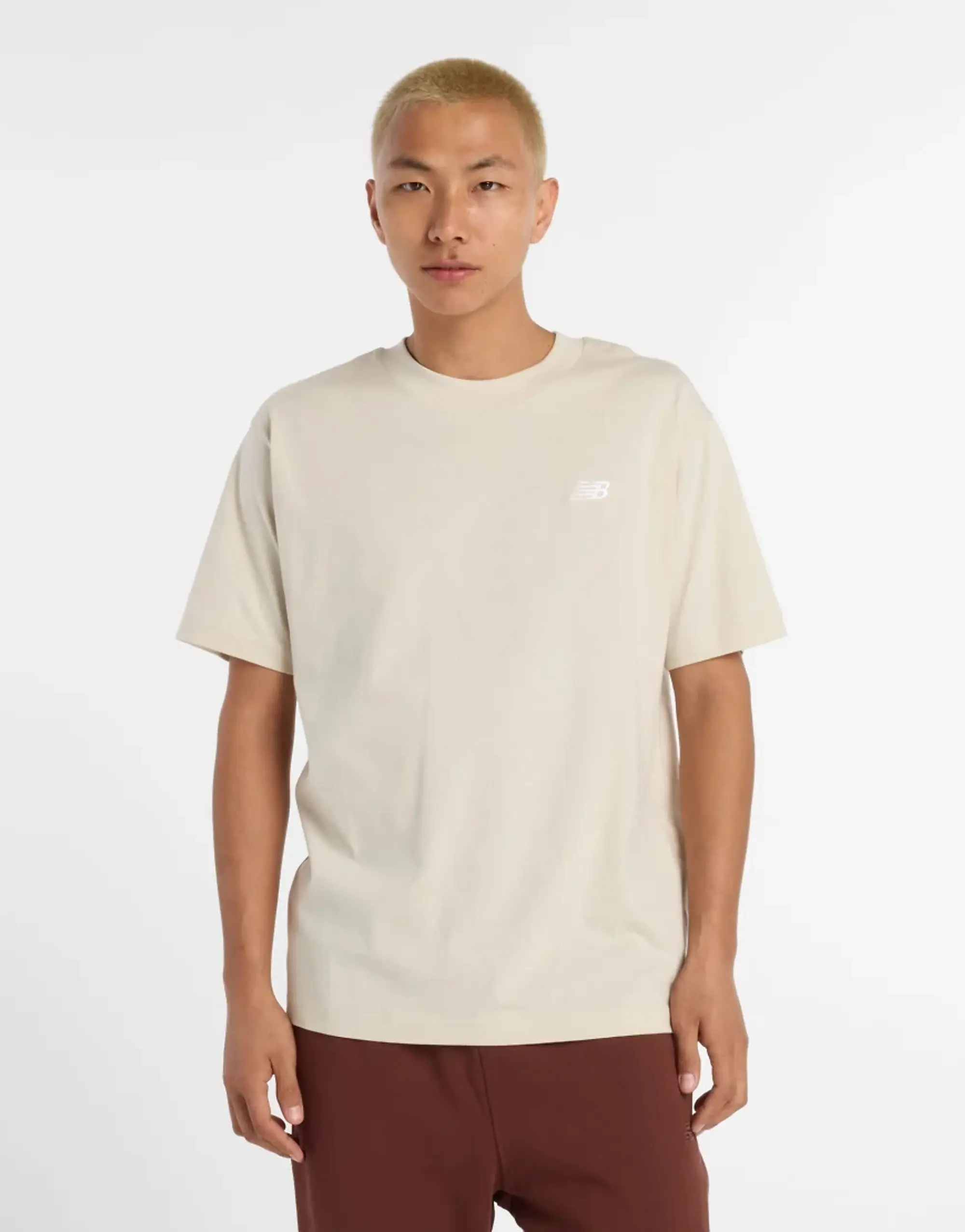 New Balance Sport Essentials Cotton T-Shirt In Timberwolf-Grey