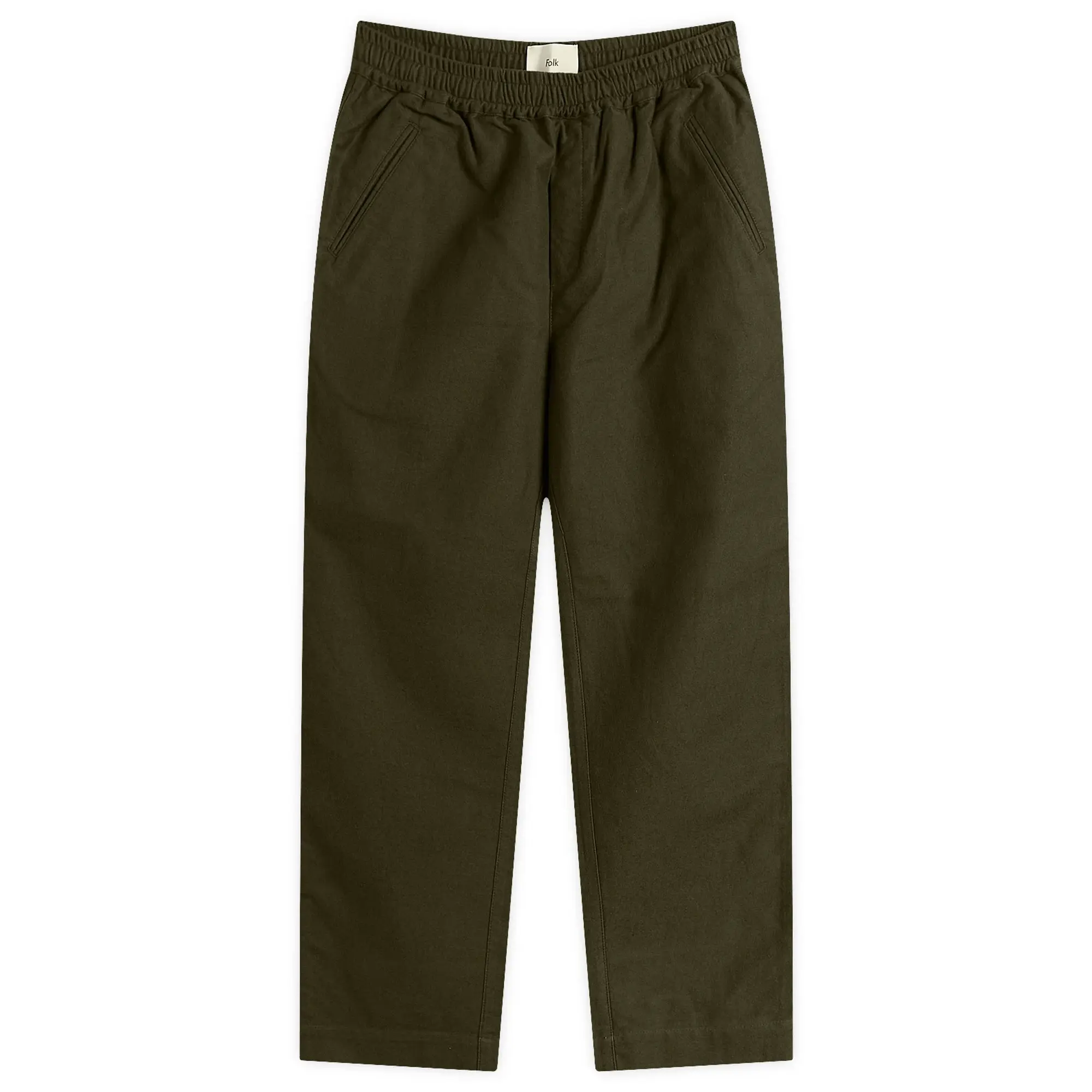 Folk Men's Drawcord Assembly Pant Dark Olive Moleskin