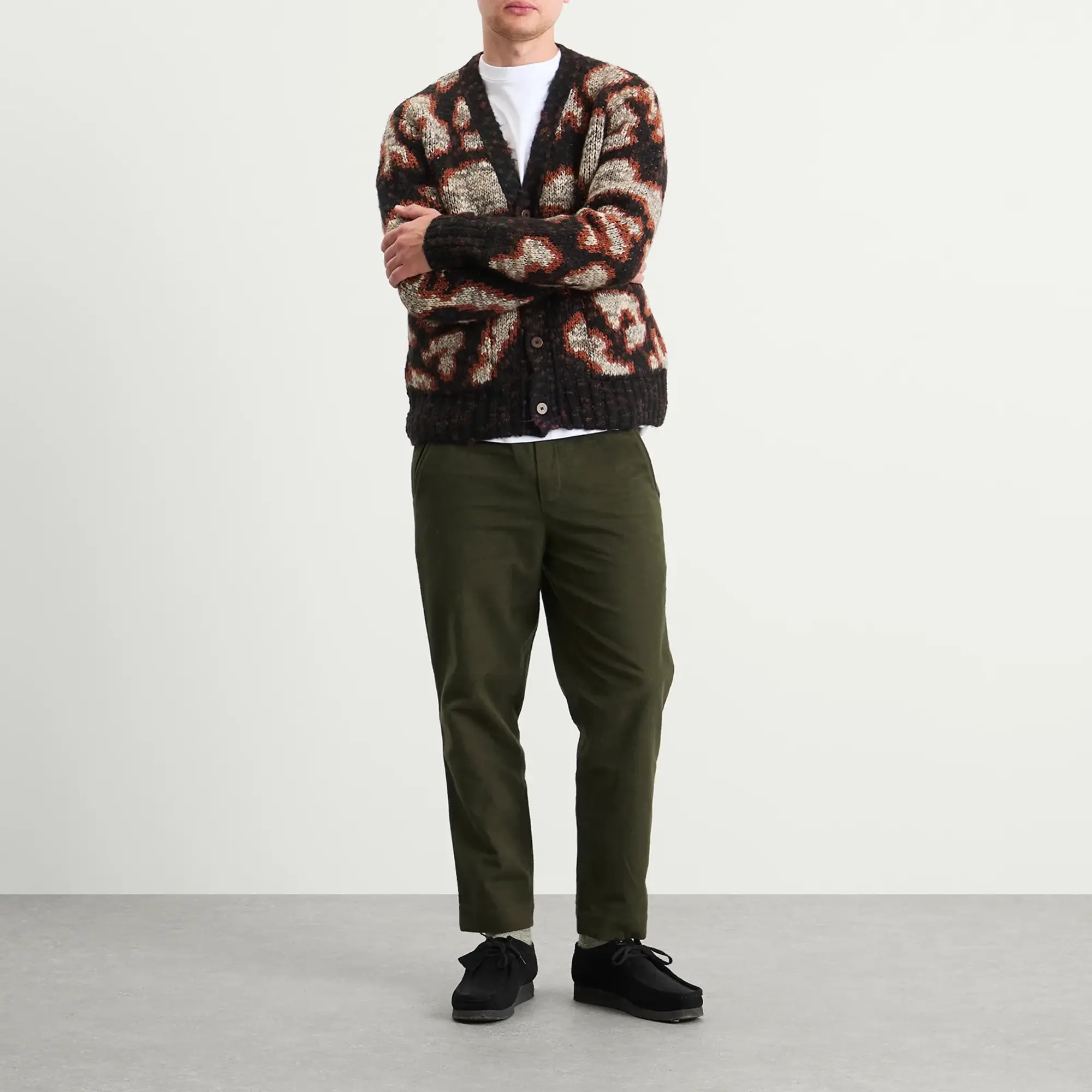 Folk Men's Drawcord Assembly Pant Dark Olive Moleskin