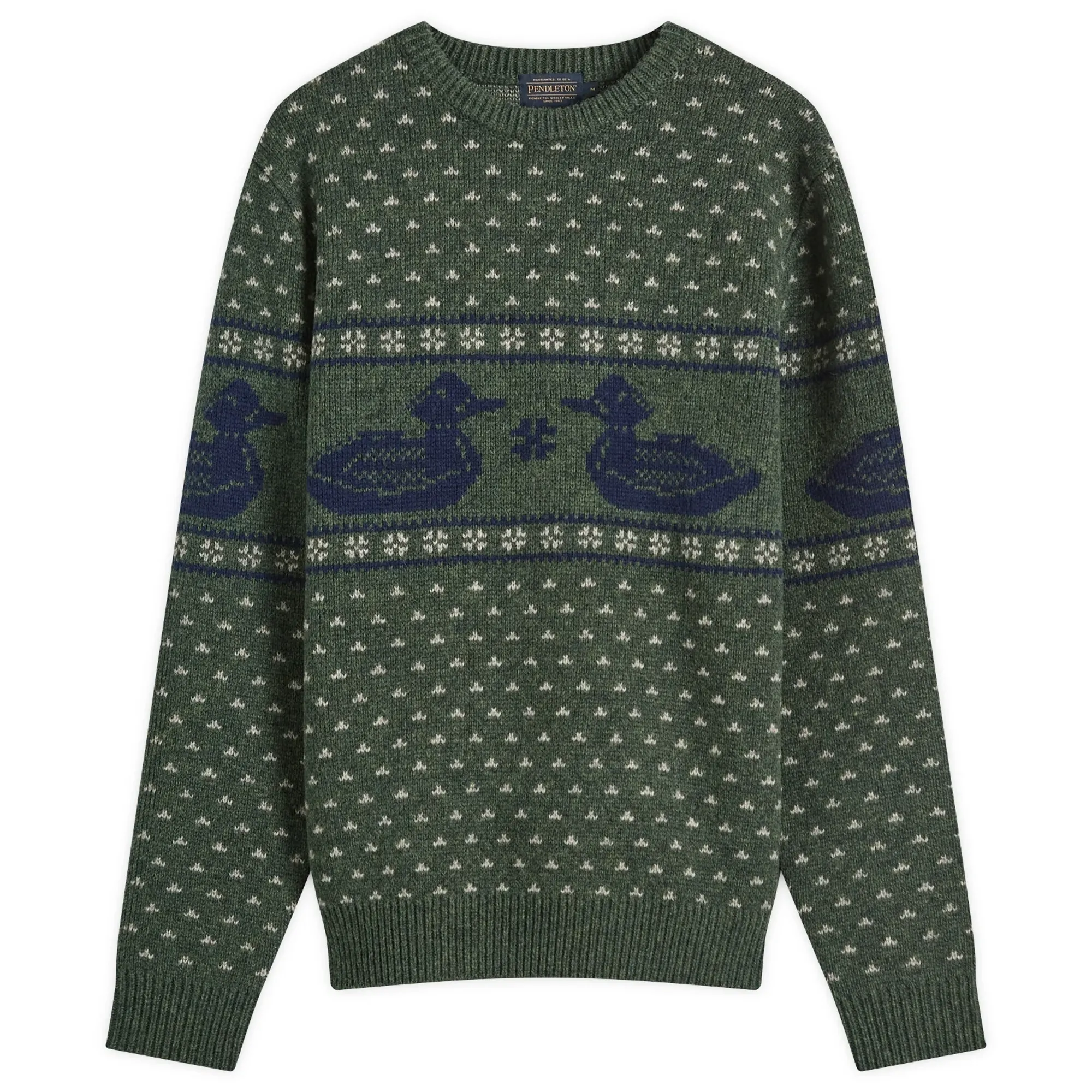 Pendleton Men's Duck Jumper Green