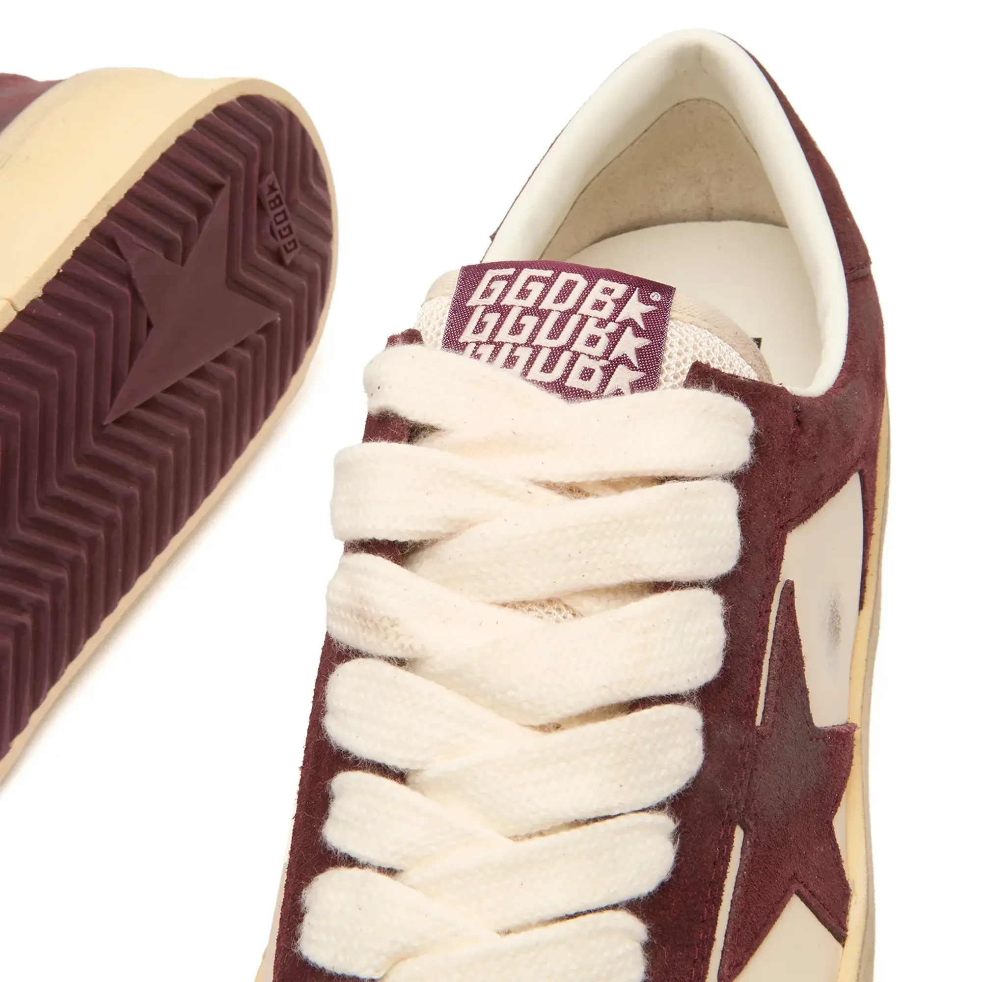 Golden Goose Women's Stardan Sneaker Bordeaux/Cream