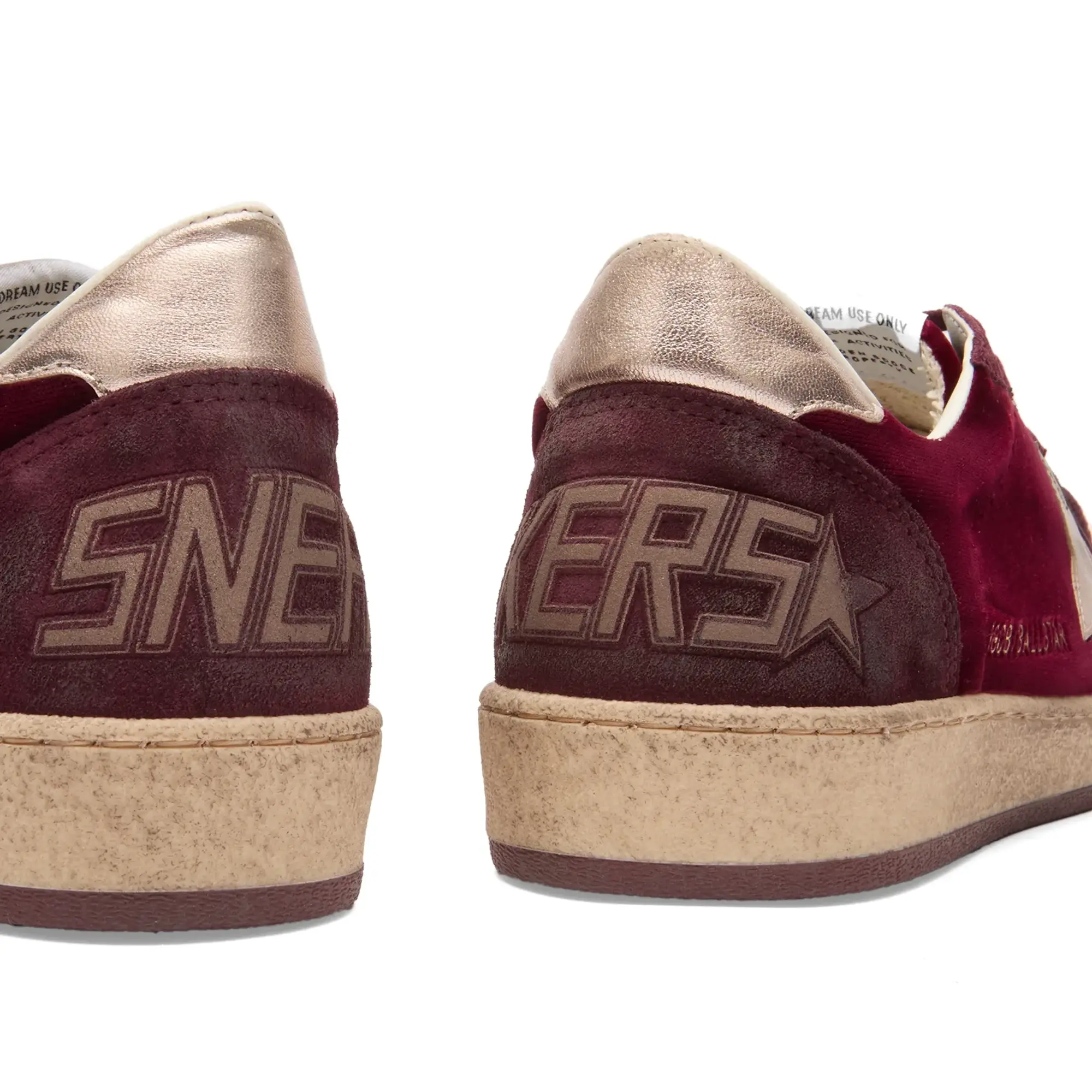 Golden Goose Women's Ballstar Sneaker Ruby Red/Silver