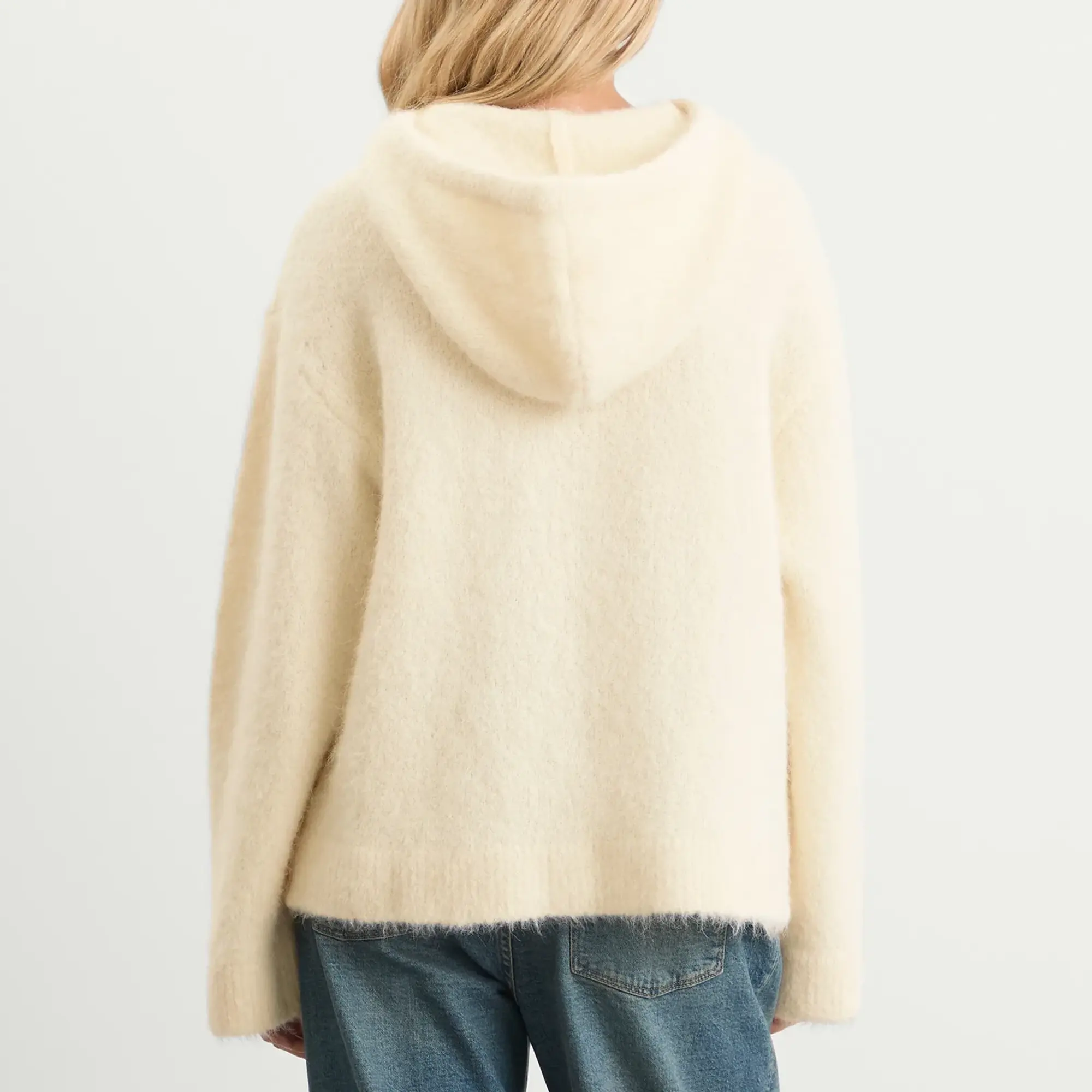 Samsøe Samsøe Women's Sajeanne Knit Hoodie Clear Cream