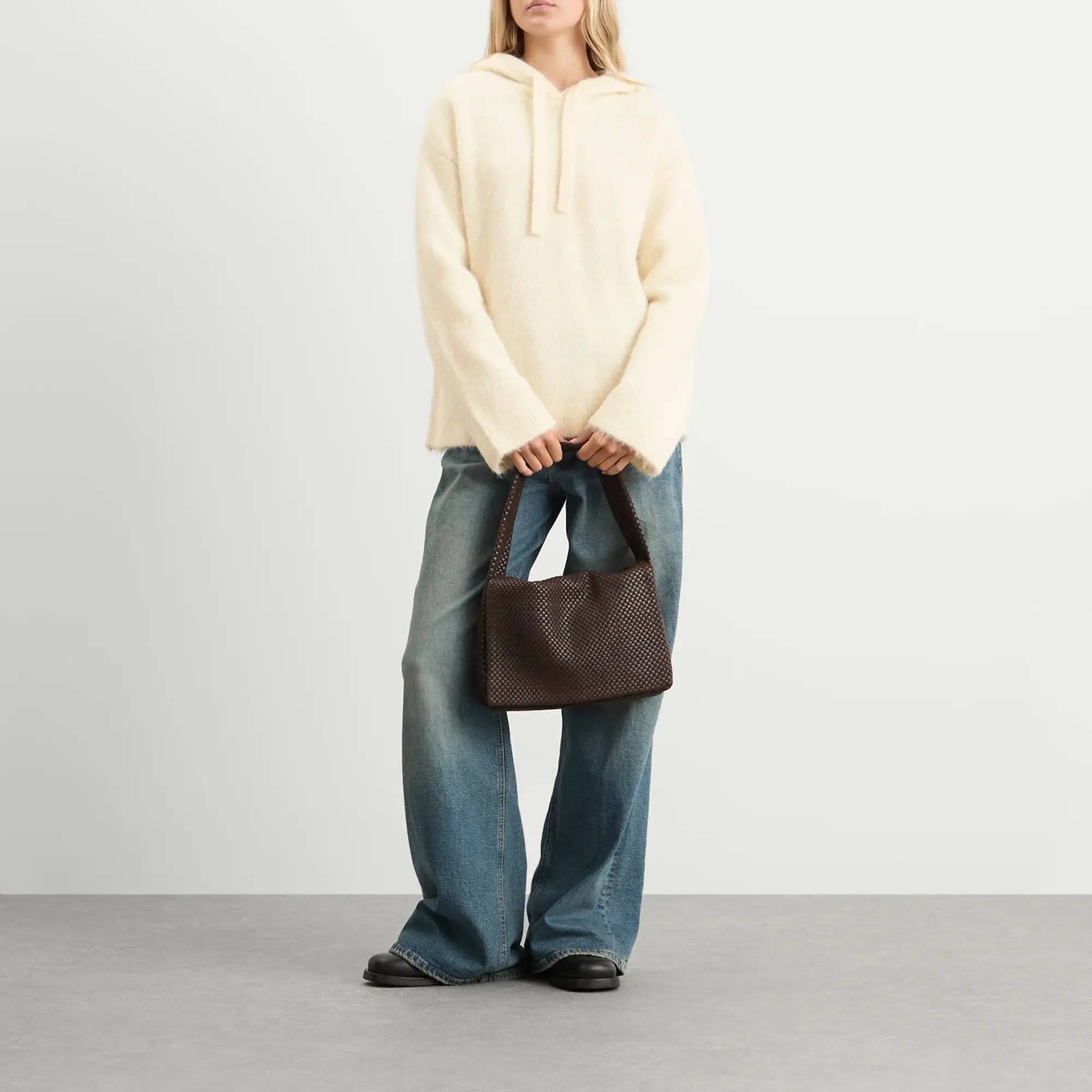 Samsøe Samsøe Women's Sajeanne Knit Hoodie Clear Cream