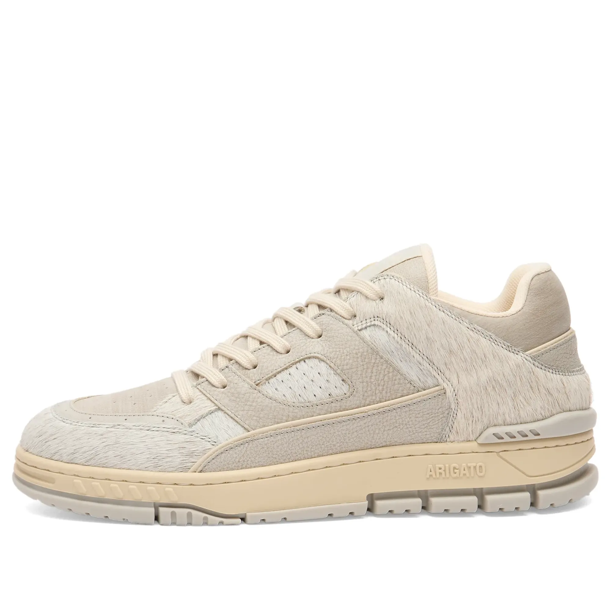 Axel Arigato Men's Area Lo Pony Sneaker Light Grey/Light Grey
