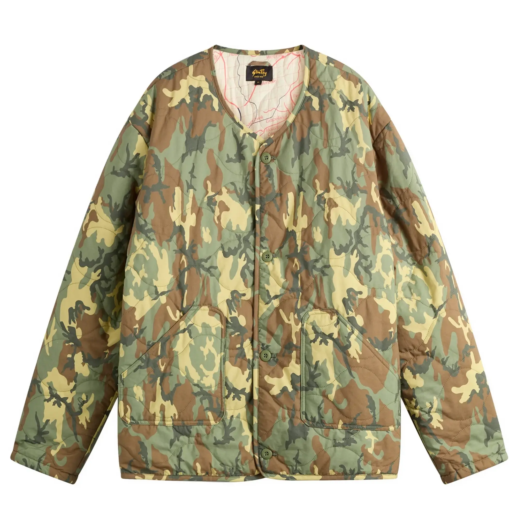 Stan Ray Men's Quilted Liner Jacket Woodland Dpm
