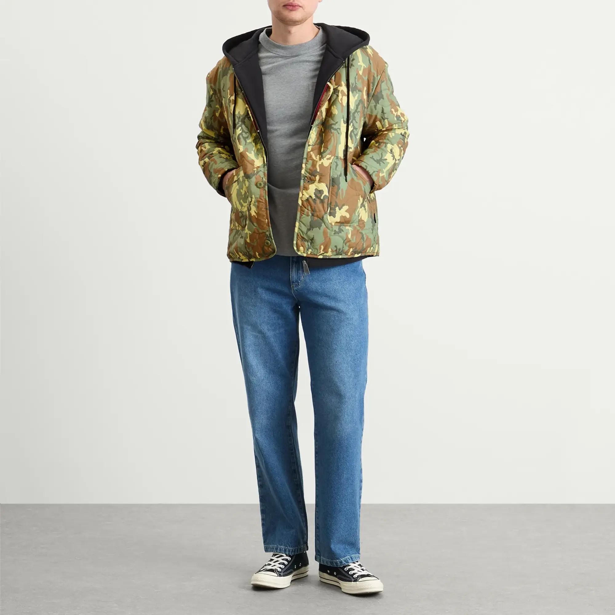 Stan Ray Men's Quilted Liner Jacket Woodland Dpm
