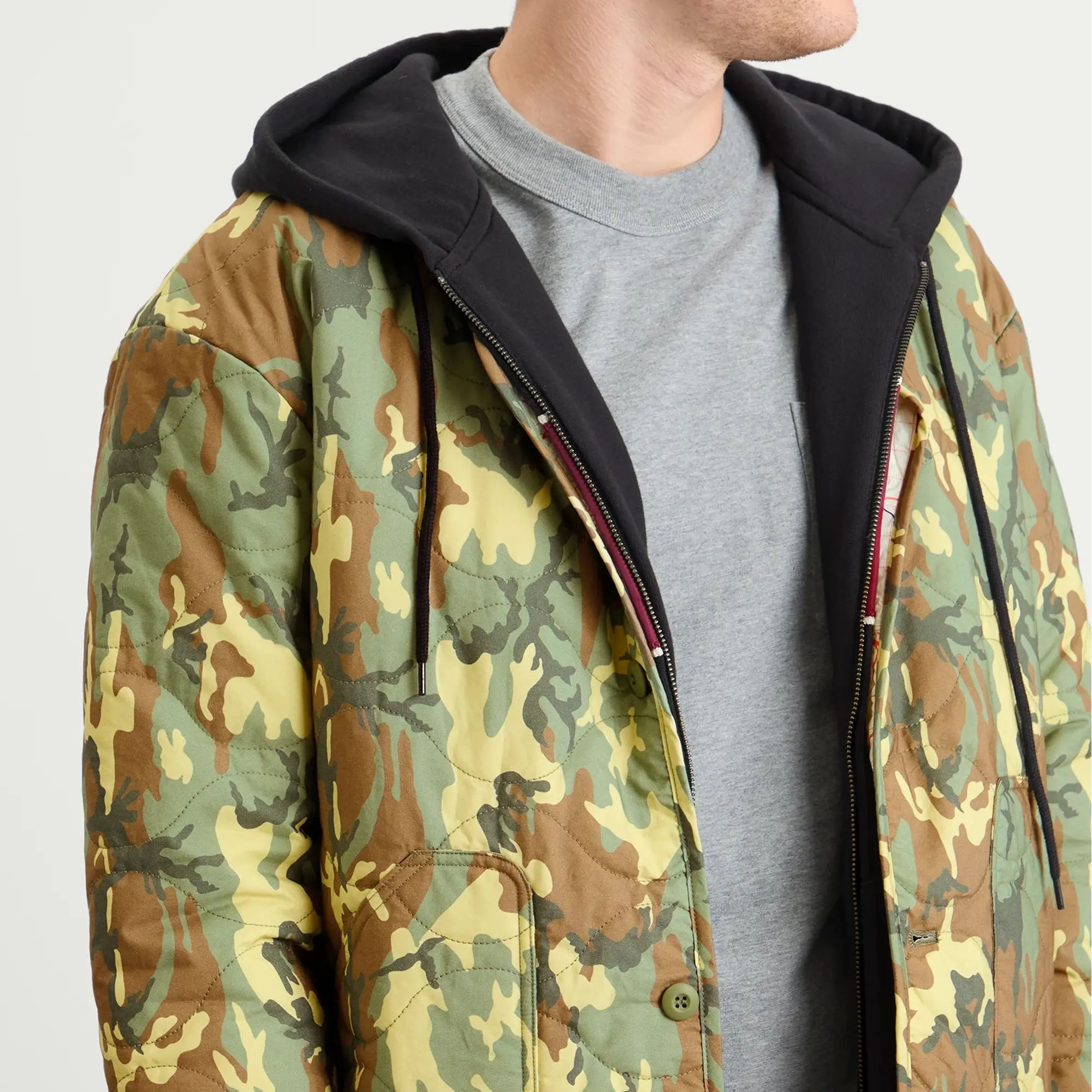 Stan Ray Men's Quilted Liner Jacket Woodland Dpm