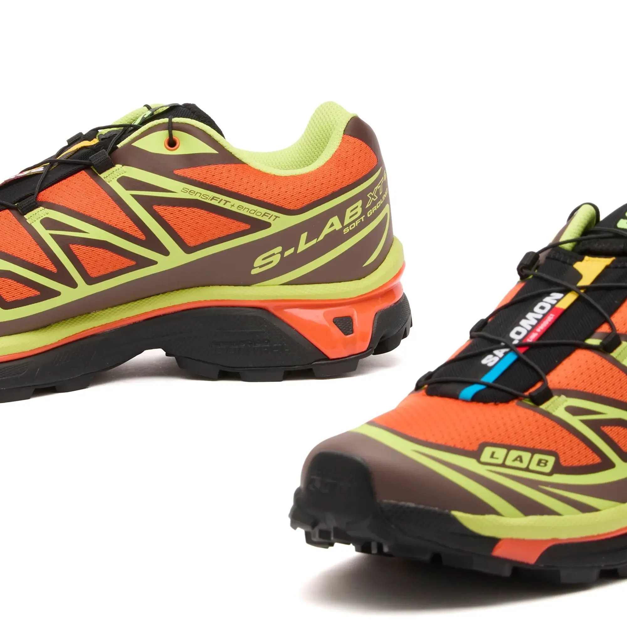 Salomon XT-6 Sneaker Red Orange/Sharp Green/Black