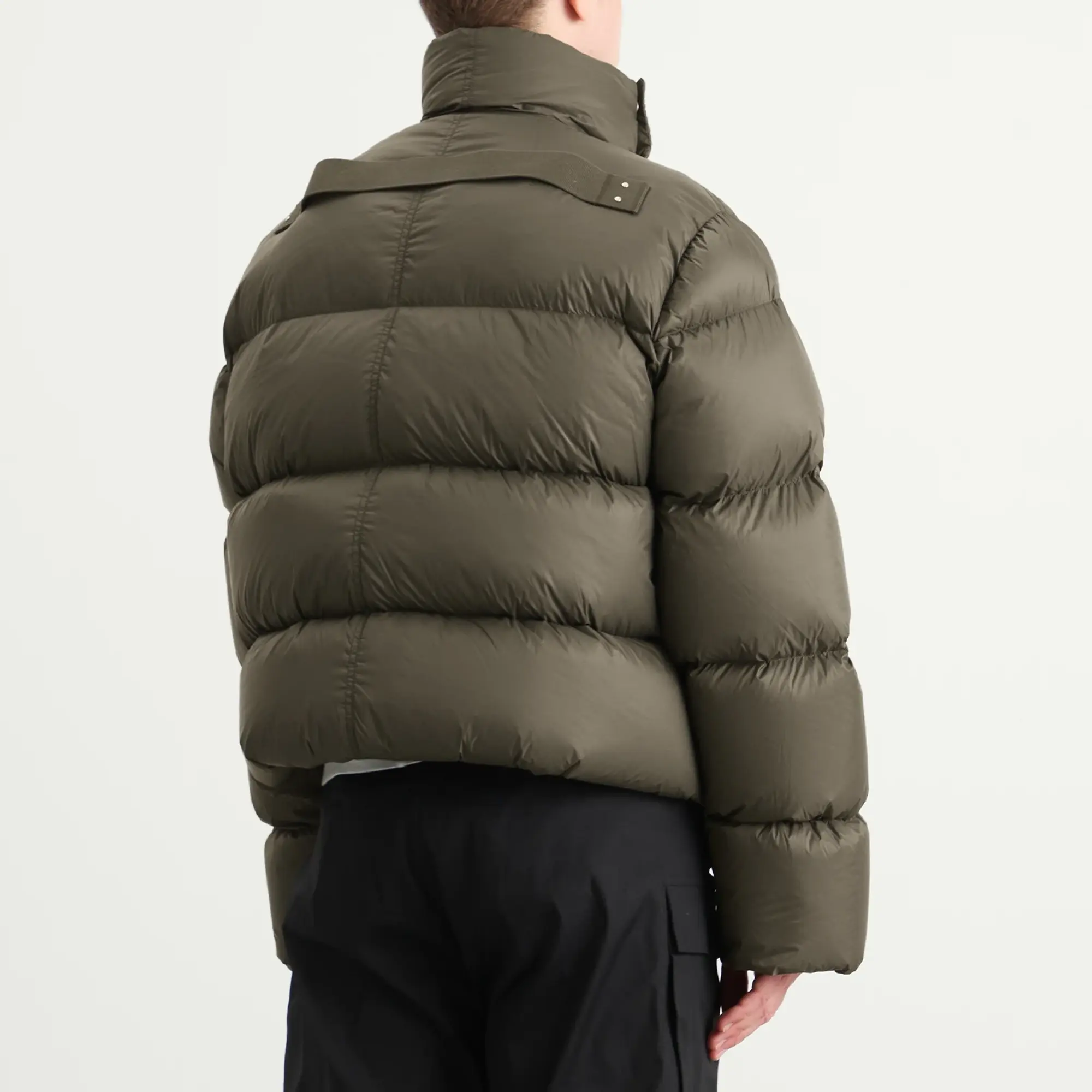 Rick Owens Men's Light Nylon Down Turtle Jacket Bosco