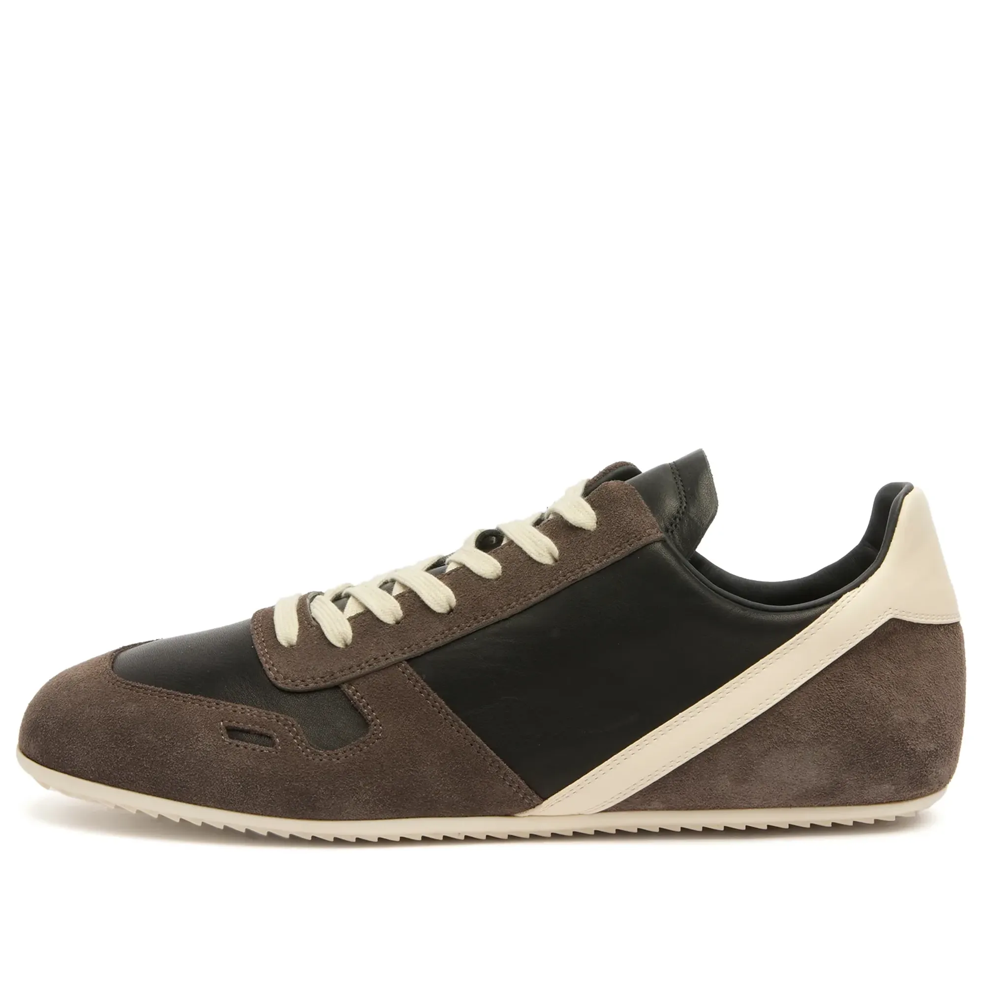 Rick Owens Men's Minimal Sneaks Dark Dust/Black/Milk