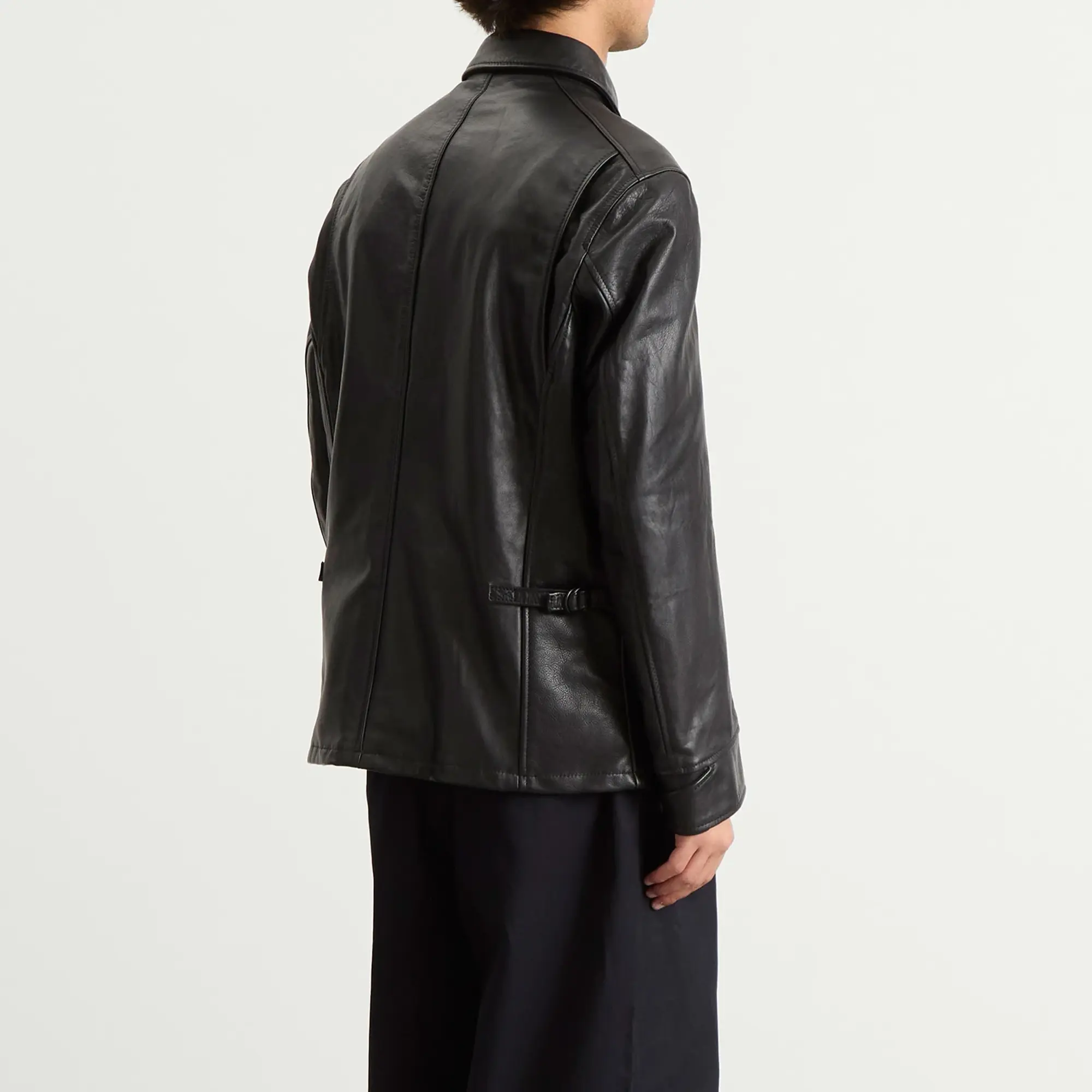 Junya Watanabe MAN Men's x Schott Leather Jacket Black