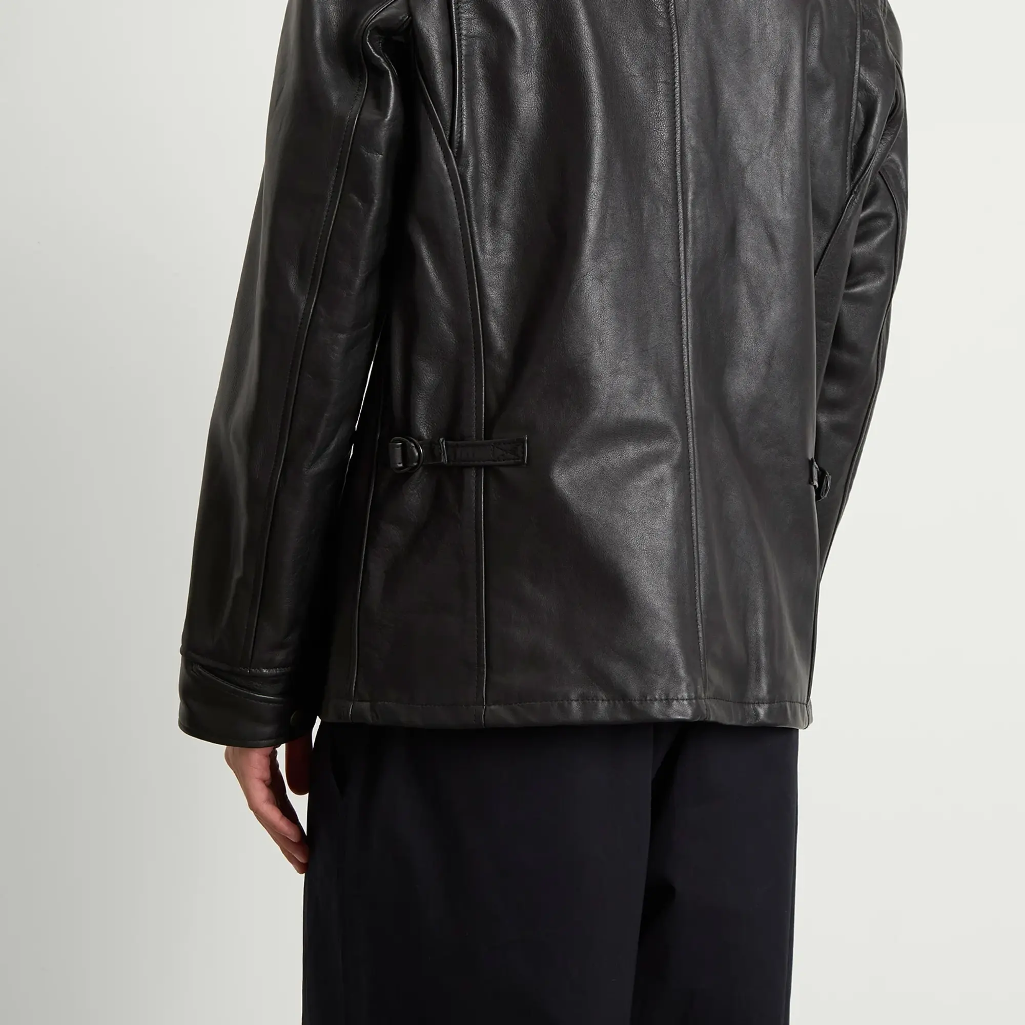 Junya Watanabe MAN Men's x Schott Leather Jacket Black