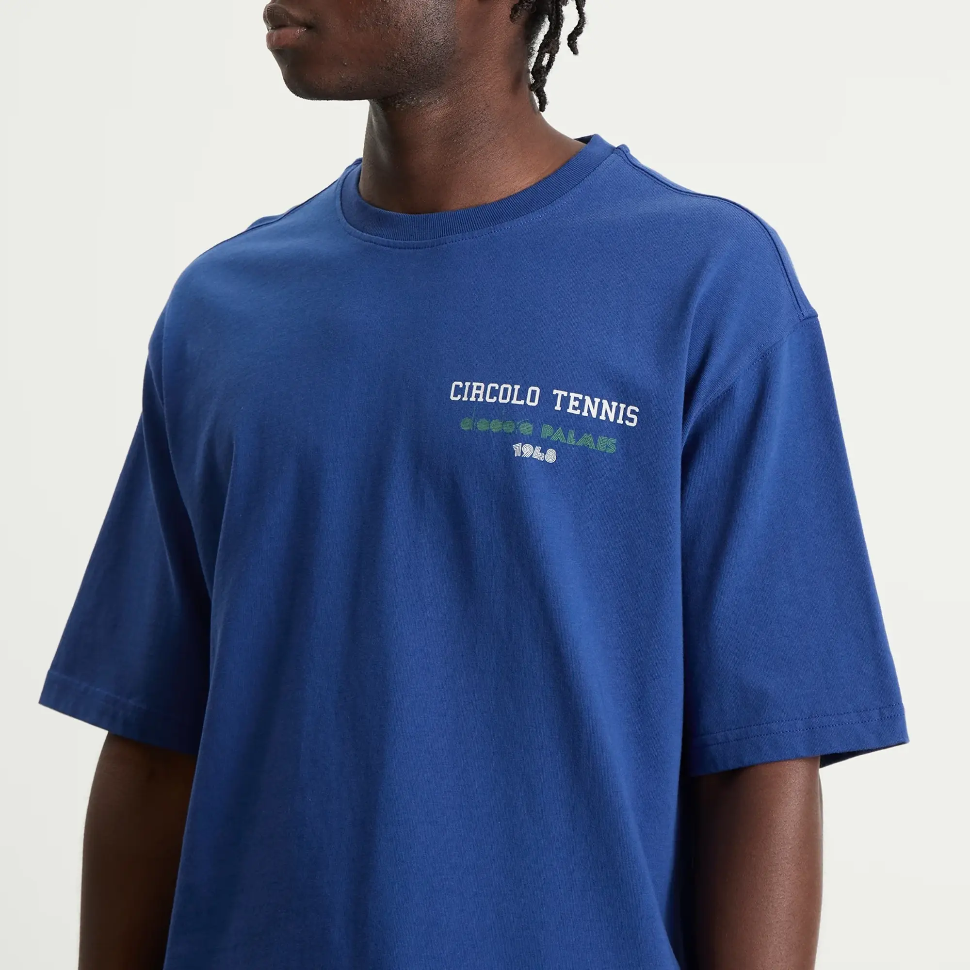 Diadora Men's Legcay II T-Shirt Blue Limonges