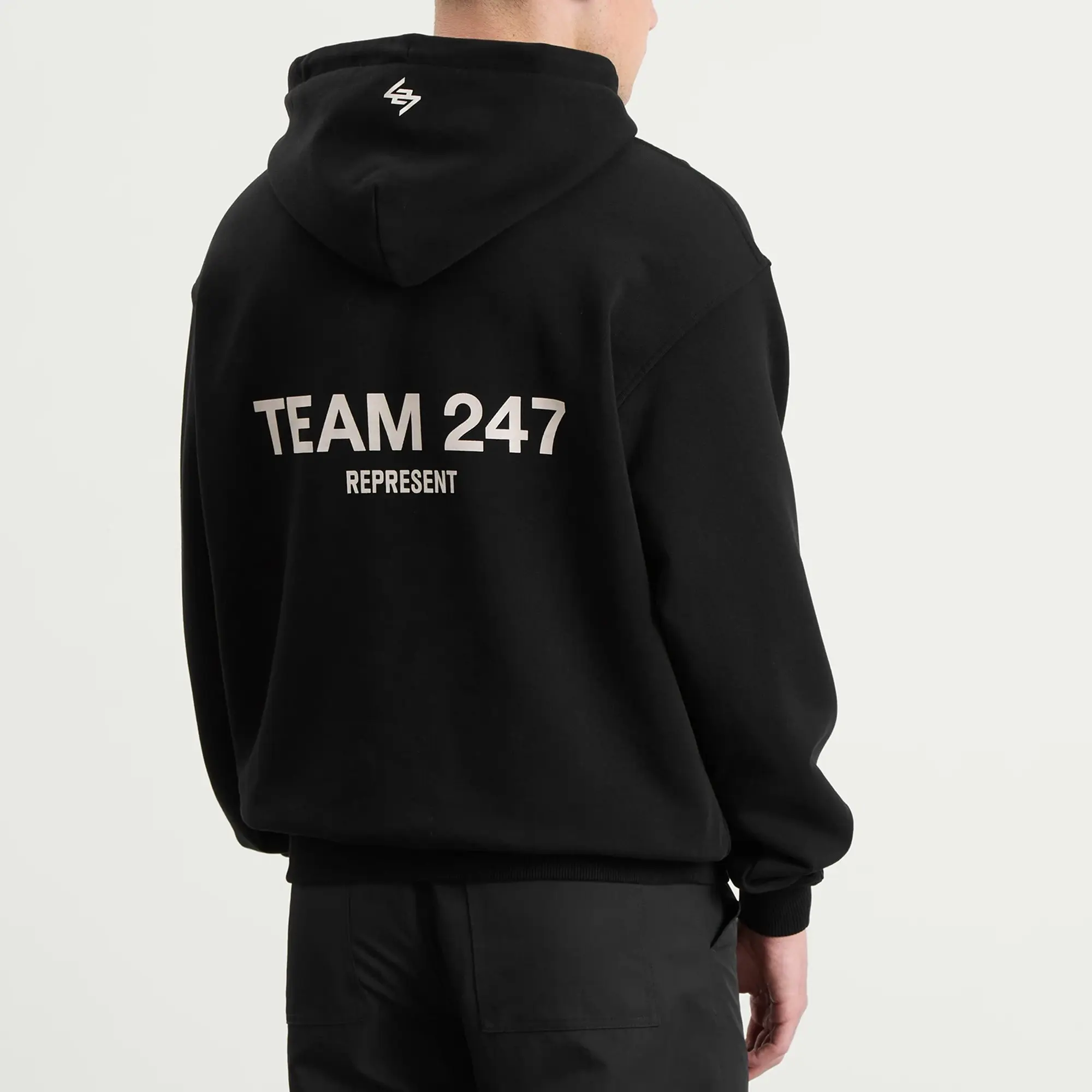Represent Team 247 Oversized Hoodie Black