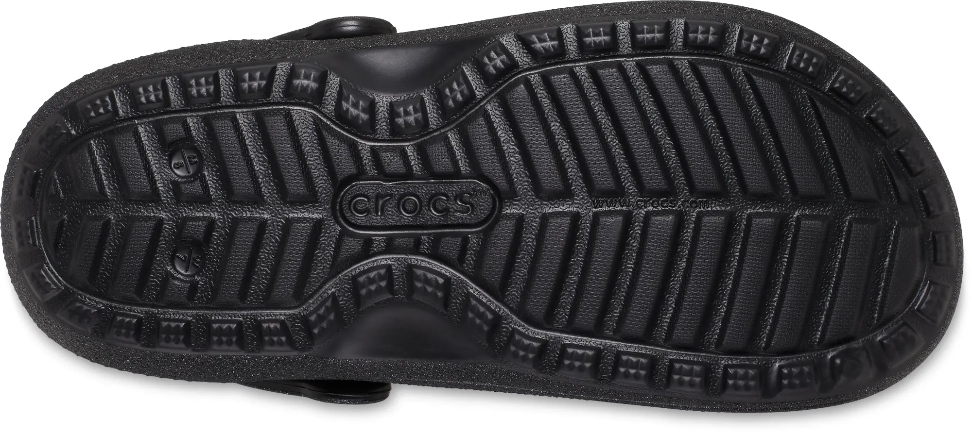 Crocs | Unisex | Classic Fuzz Lined Glitter | Clogs | Black | missing