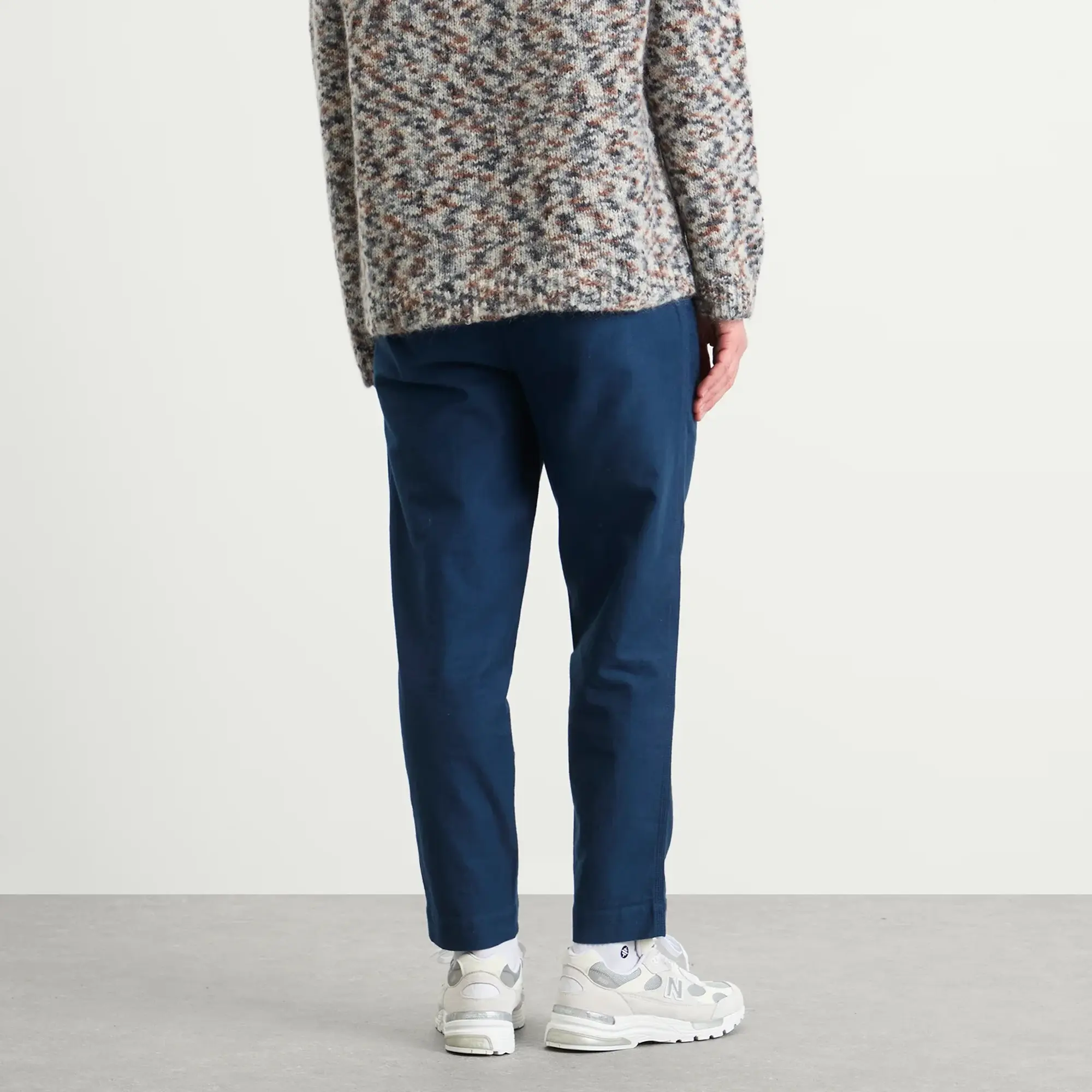 Folk Men's Drawcord Assembly Pant Ink Blue Moleskin