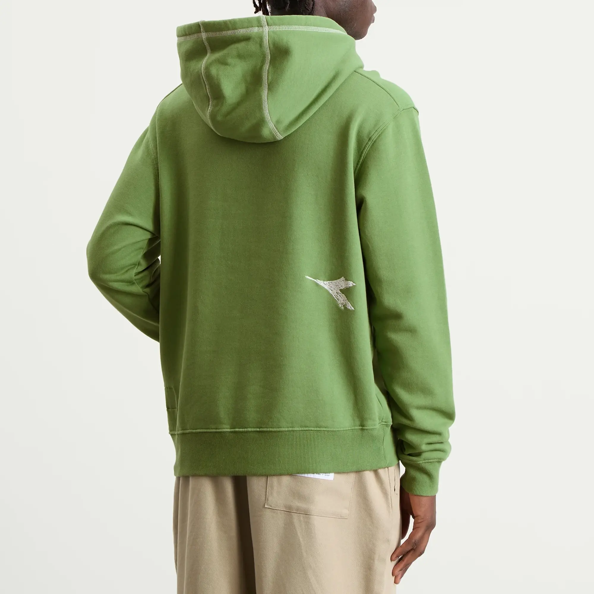 Diadora Men's Legacy Hoodie Green English Ivy