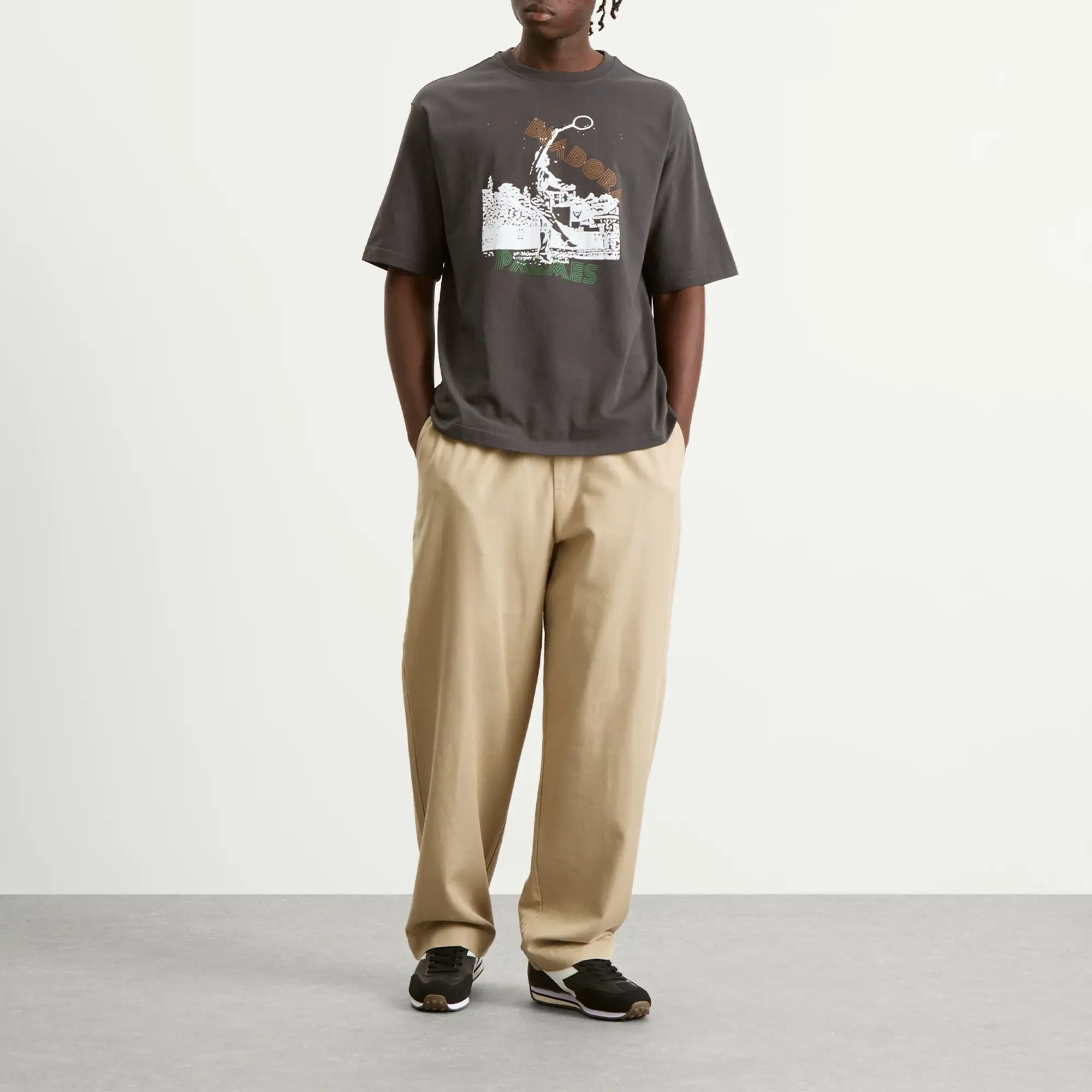 Diadora Men's Legacy T-Shirt Black Oyster