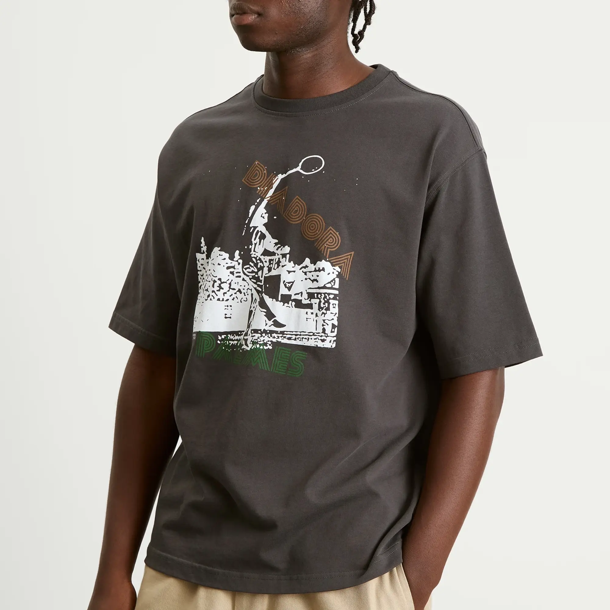 Diadora Men's Legacy T-Shirt Black Oyster