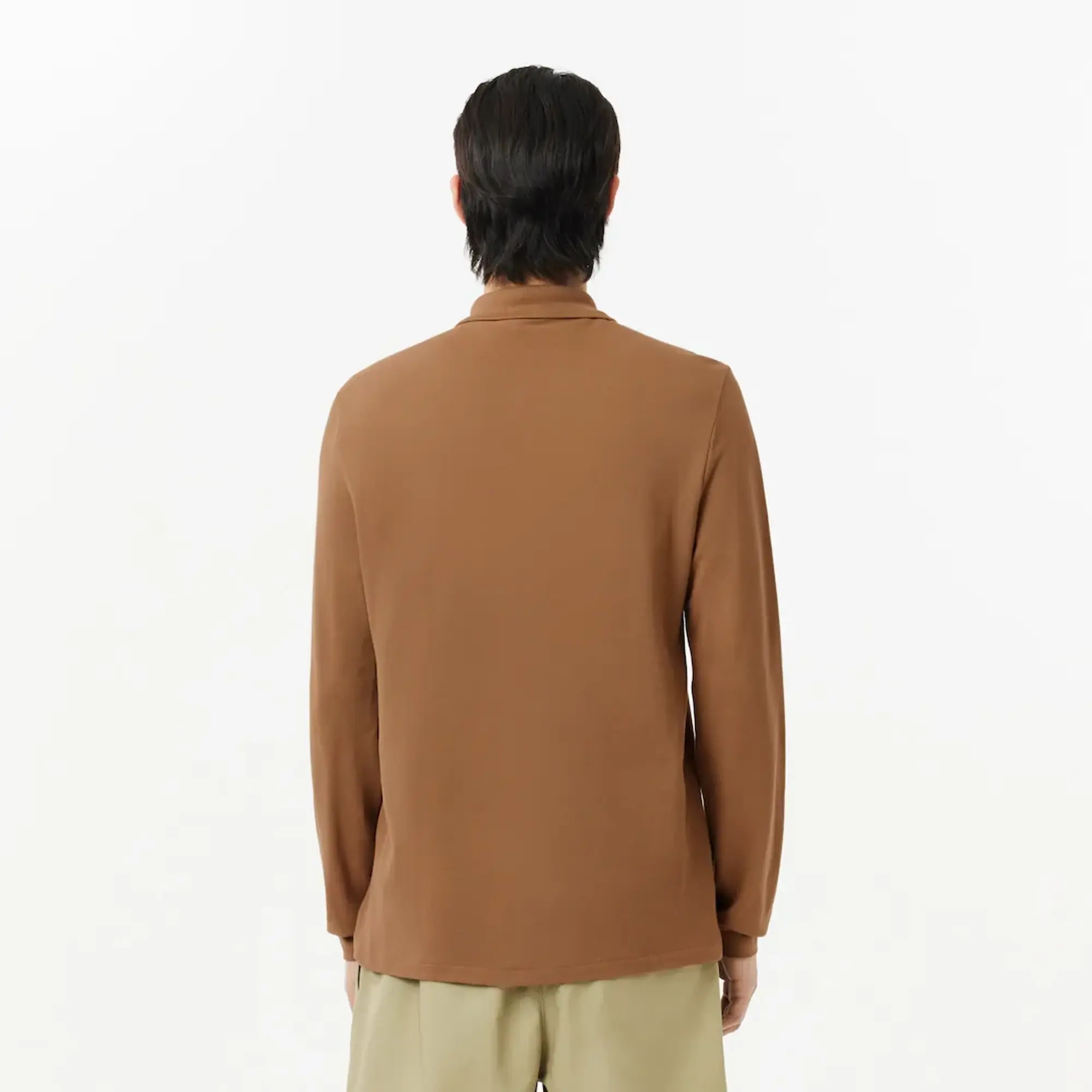 Lacoste Classic Fit Long Sleeved L.12.12 Polo Shirt - Brown