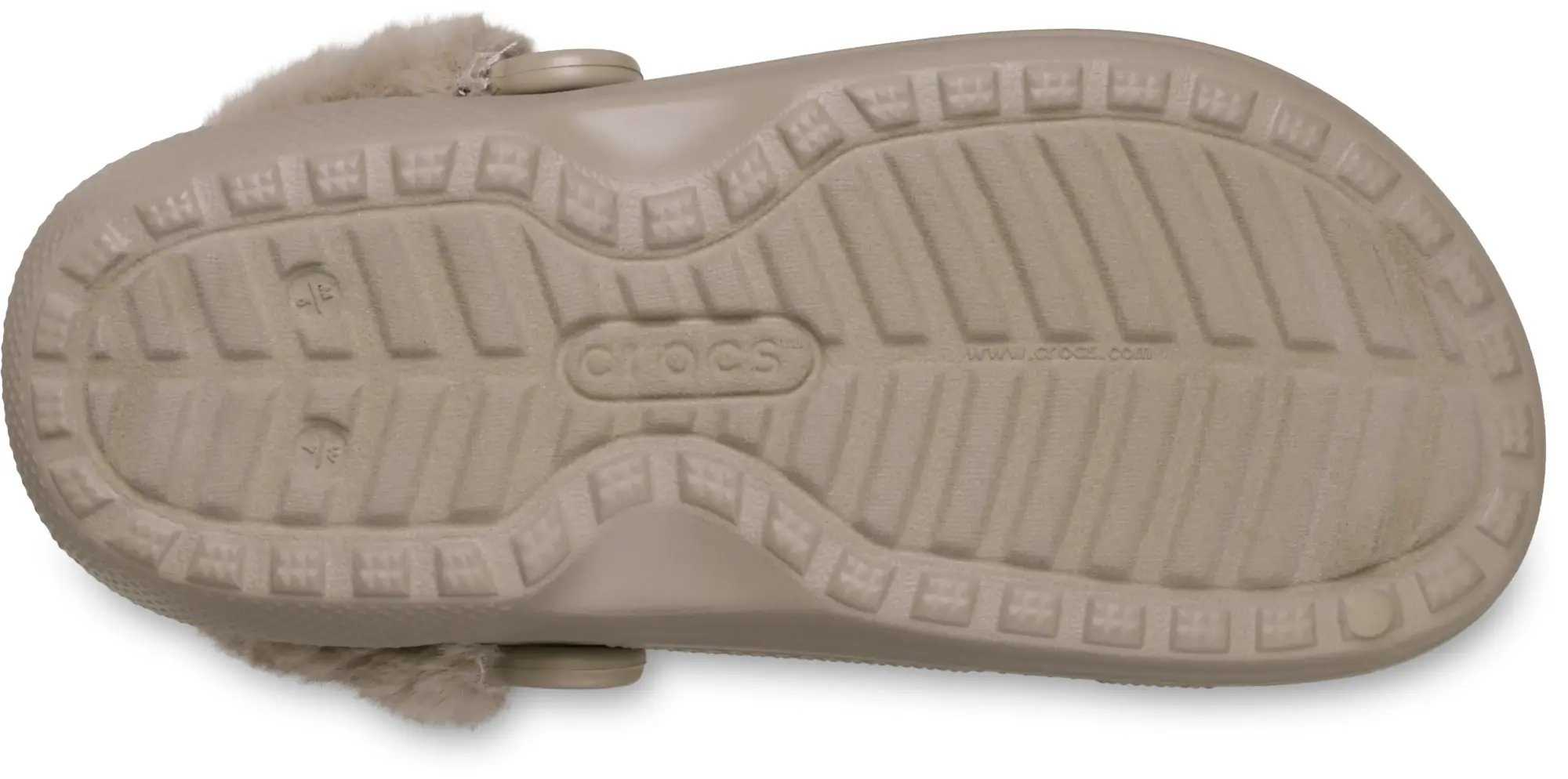 Crocs | Unisex | Classic Fuzz Lined | Clogs | Taupe | W4/M3