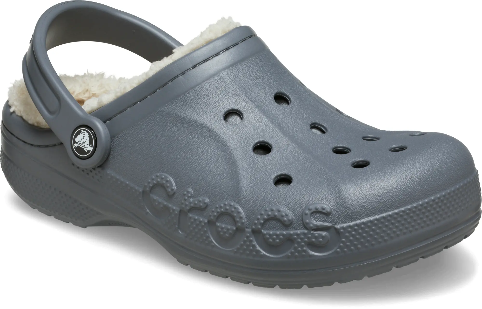 Crocs | Unisex | Baya Lined | Clogs | Charcoal | W4/M3