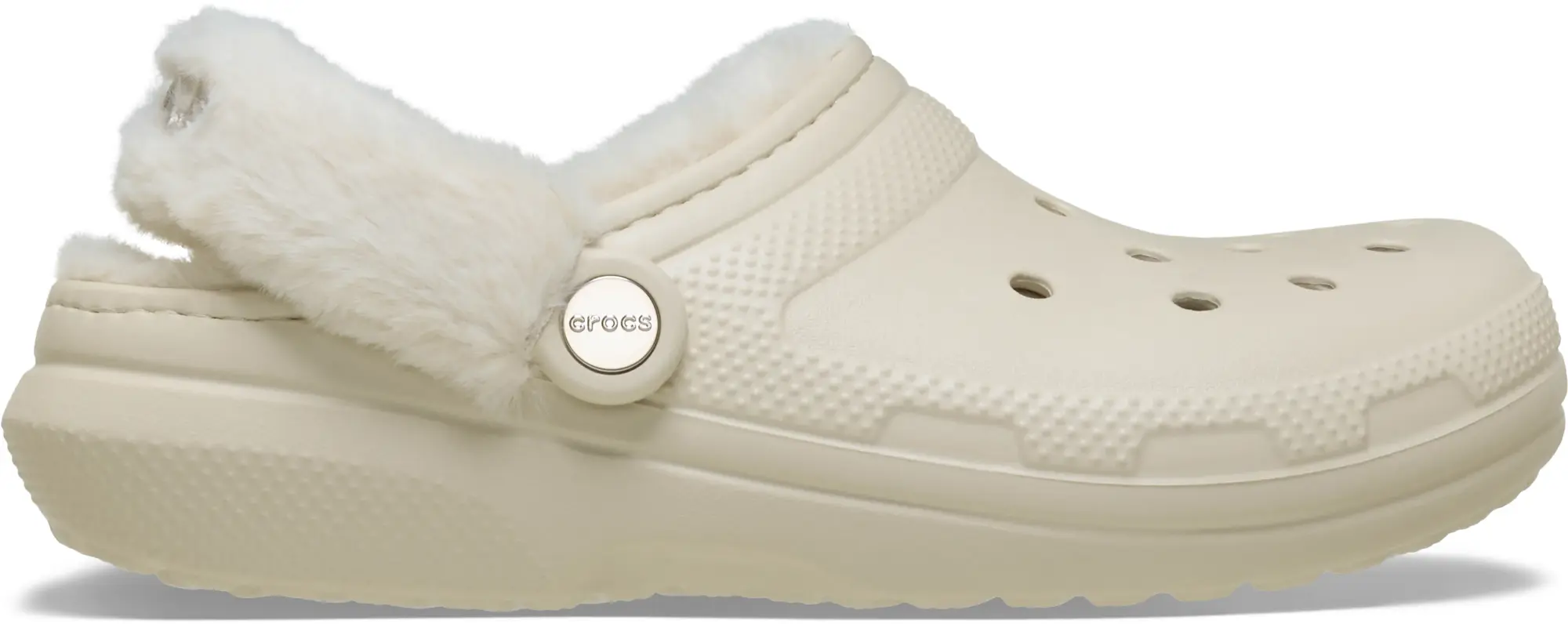 Crocs | Unisex | Classic Fuzz Lined | Clogs | Sandstone | W4/M3